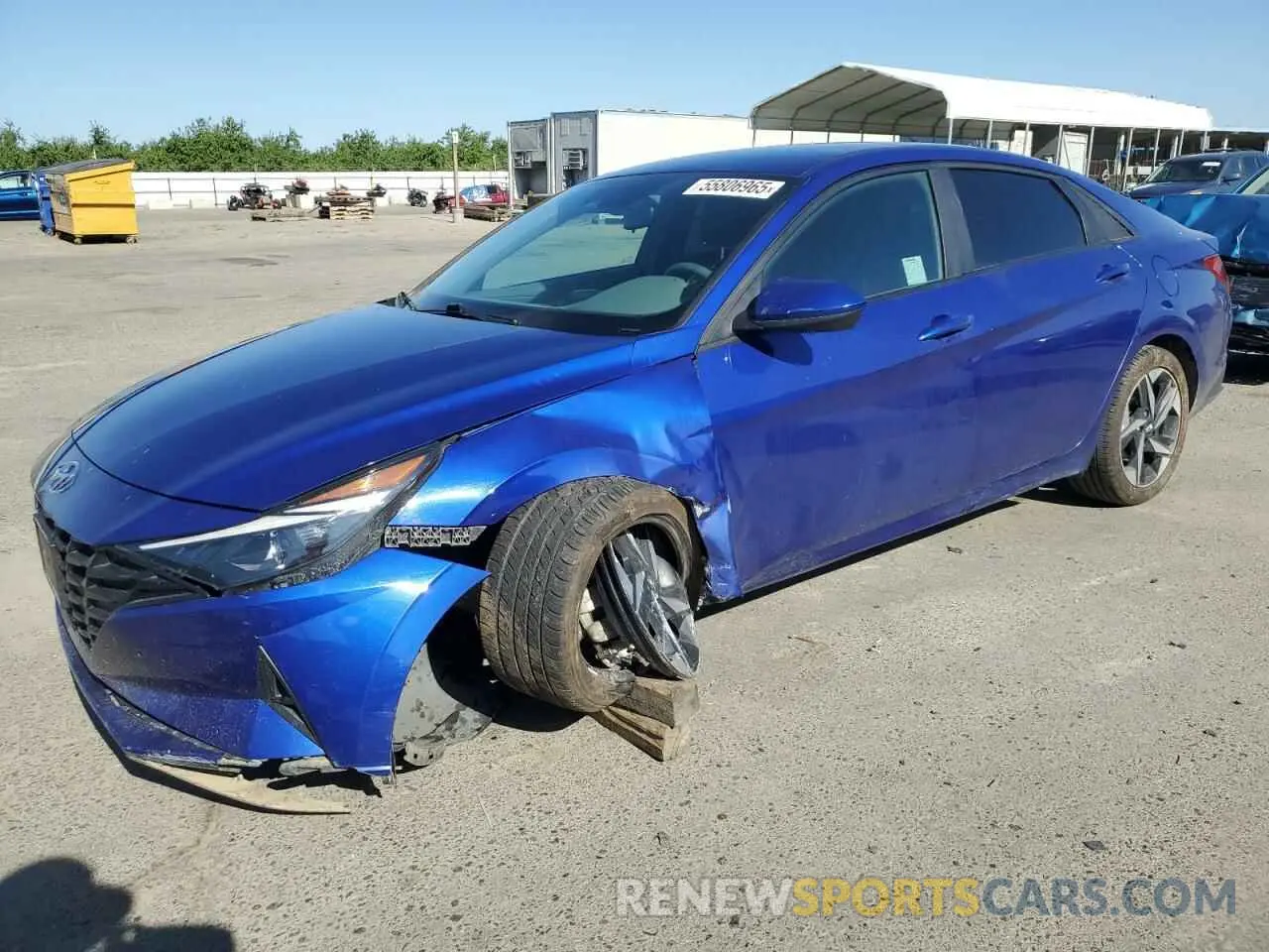 1 Photograph of a damaged car KMHLS4AG4PU437122 HYUNDAI ELANTRA 2023