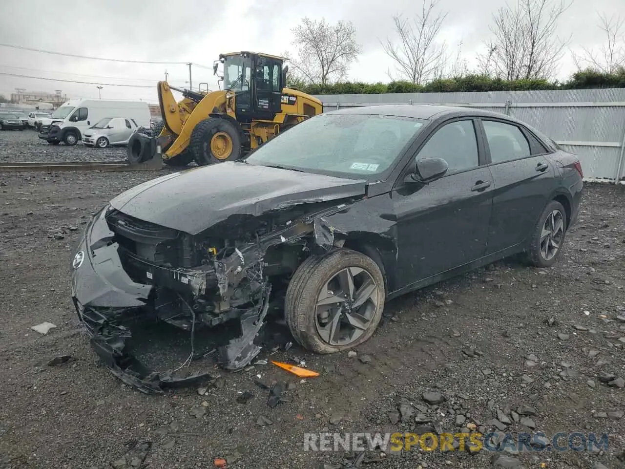 1 Photograph of a damaged car KMHLS4AG4PU460139 HYUNDAI ELANTRA 2023