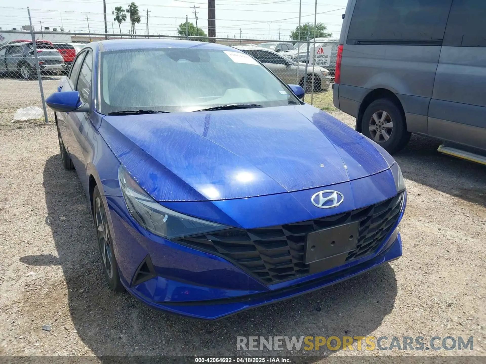 1 Photograph of a damaged car KMHLS4AG4PU579924 HYUNDAI ELANTRA 2023