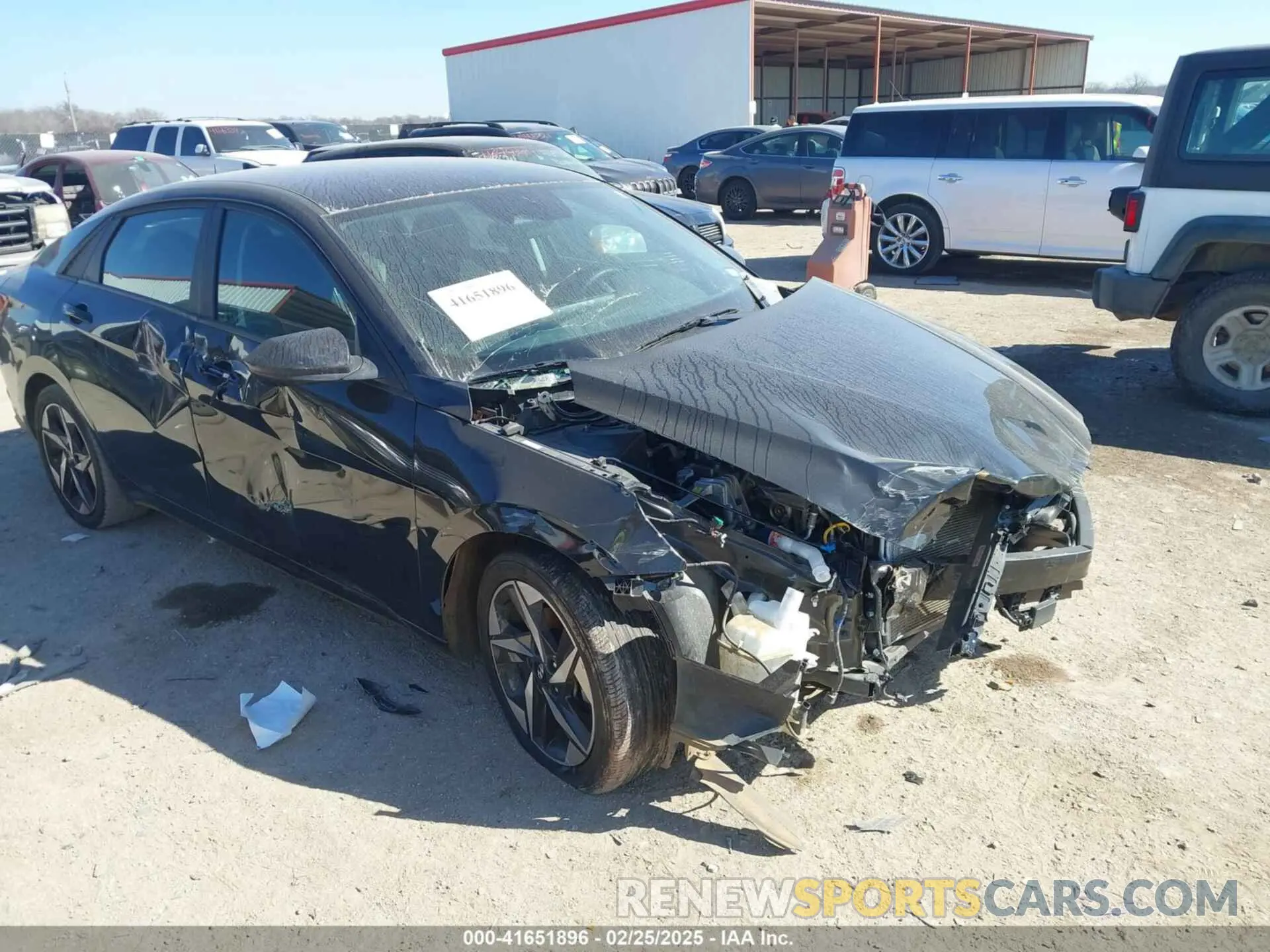 1 Photograph of a damaged car KMHLS4AG4PU598313 HYUNDAI ELANTRA 2023