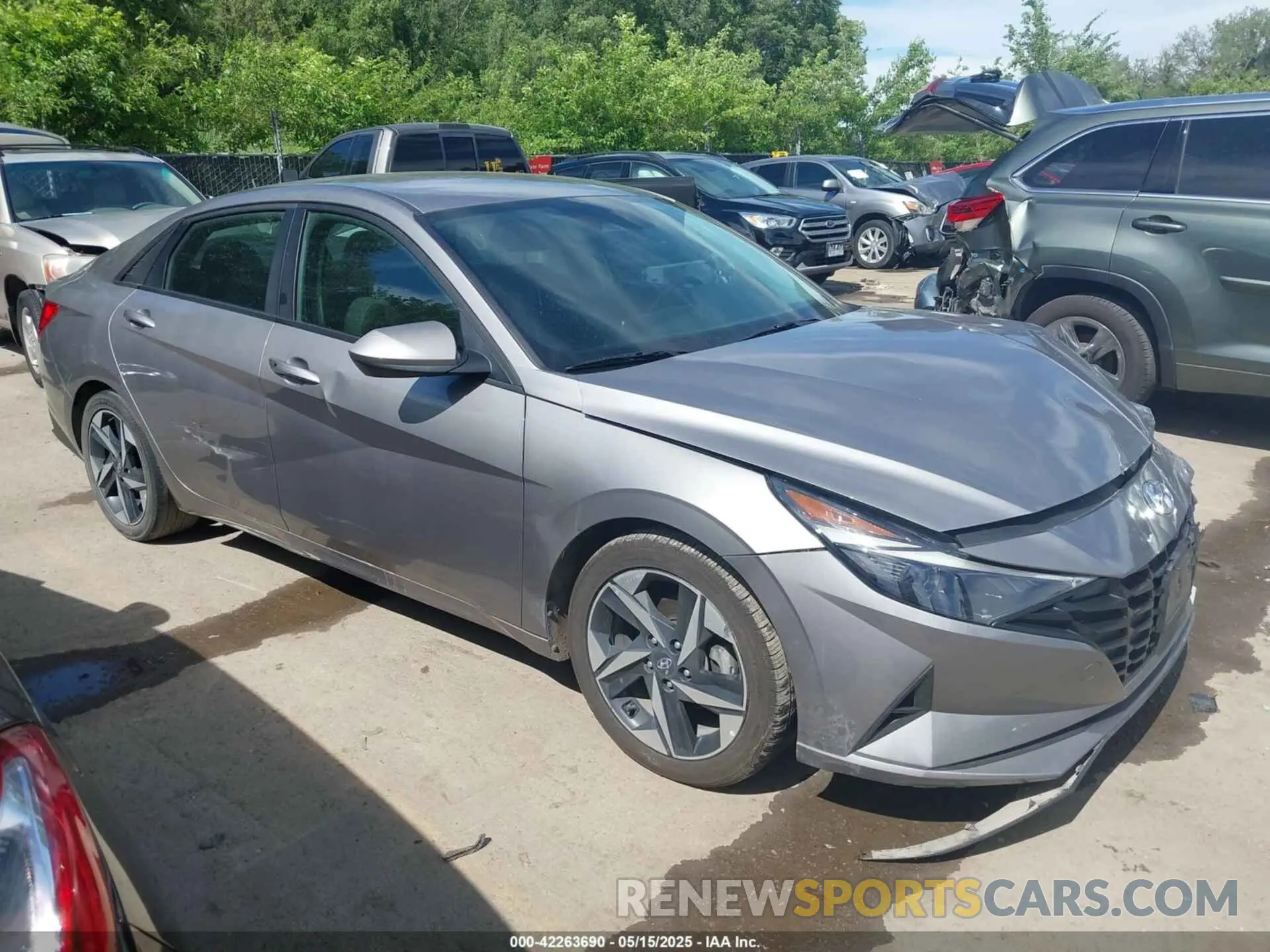1 Photograph of a damaged car KMHLS4AG5PU412939 HYUNDAI ELANTRA 2023