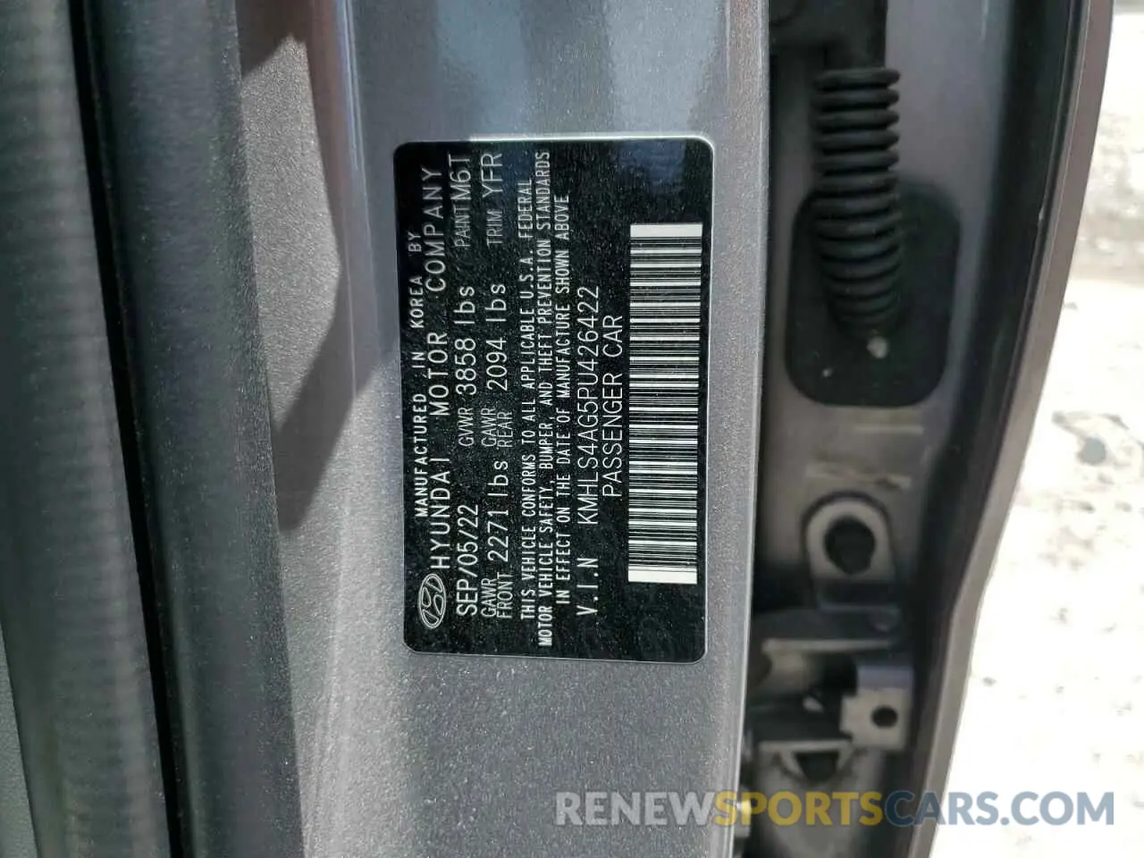 13 Photograph of a damaged car KMHLS4AG5PU426422 HYUNDAI ELANTRA 2023