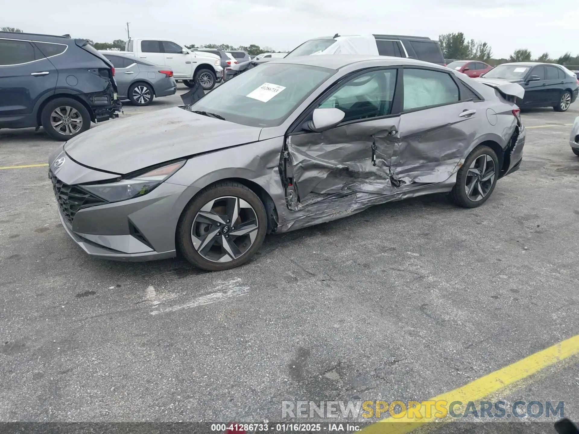 2 Photograph of a damaged car KMHLS4AG5PU551582 HYUNDAI ELANTRA 2023