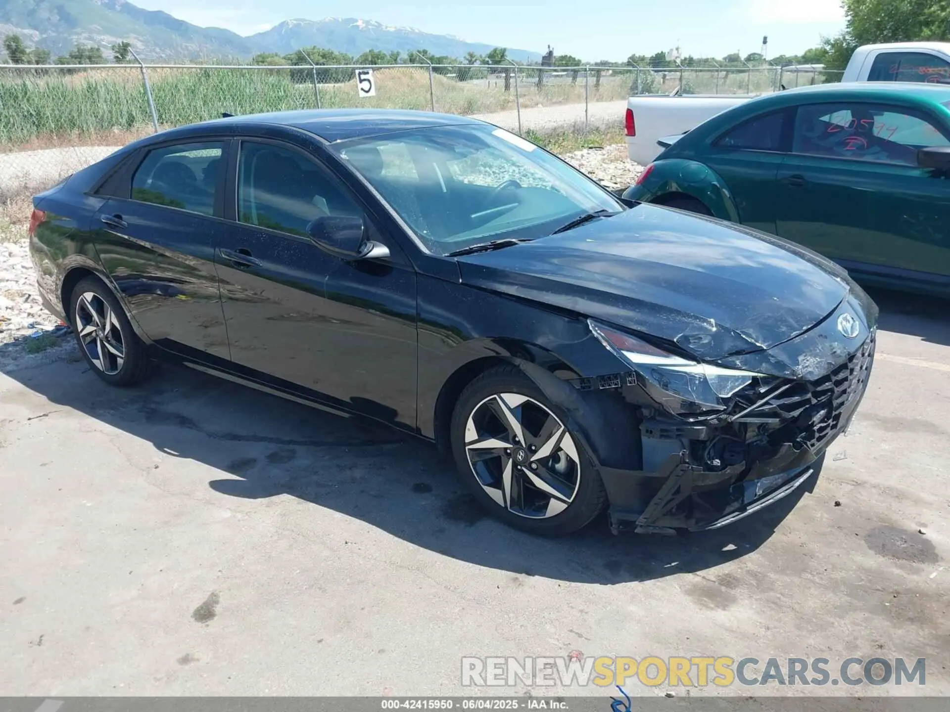1 Photograph of a damaged car KMHLS4AG5PU568821 HYUNDAI ELANTRA 2023
