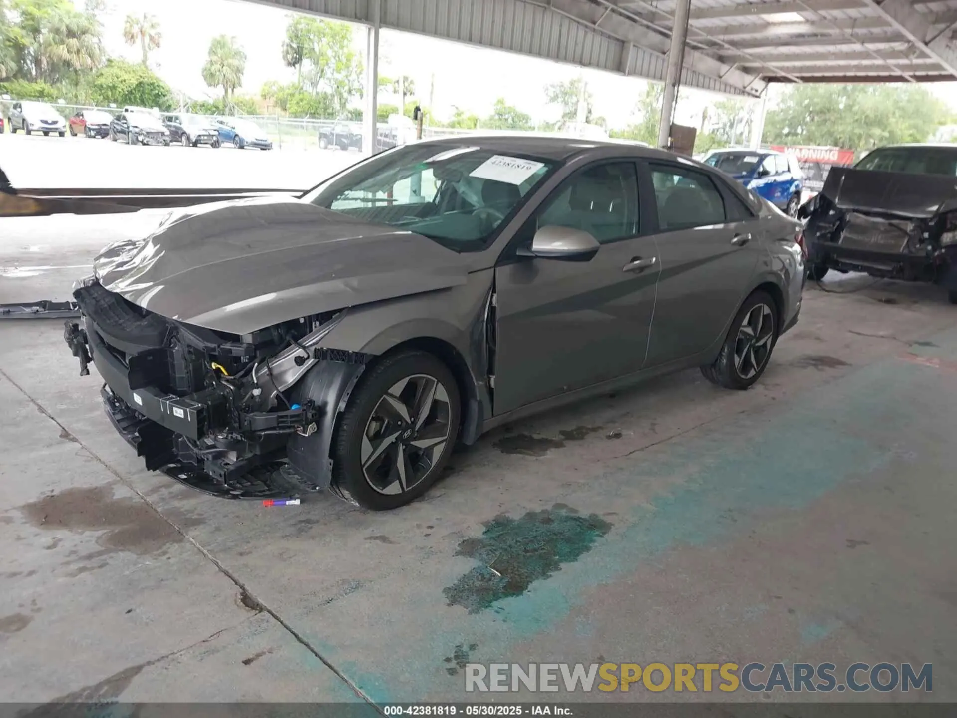 2 Photograph of a damaged car KMHLS4AG6PU440295 HYUNDAI ELANTRA 2023