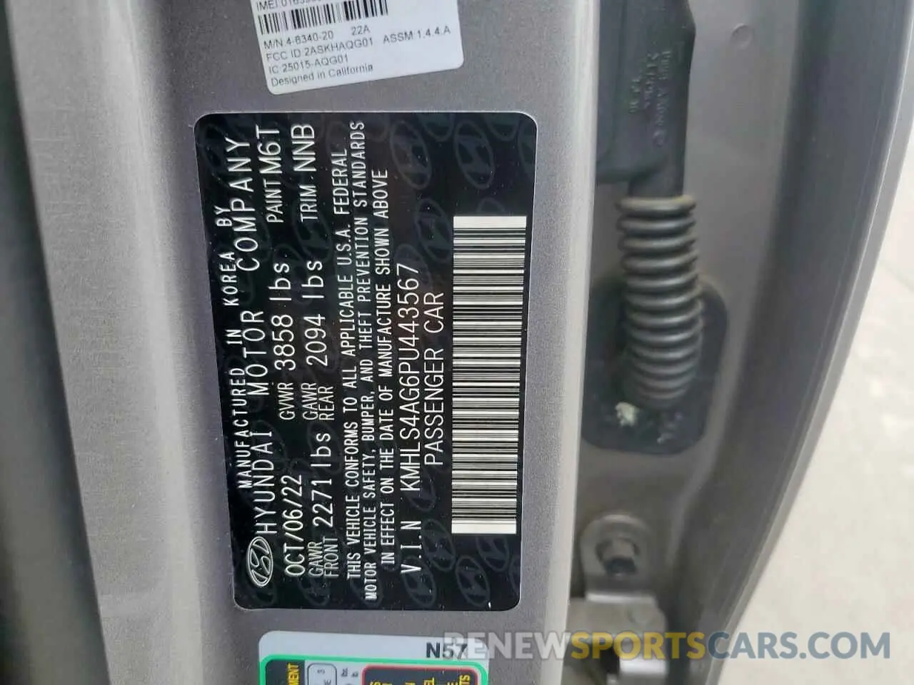 13 Photograph of a damaged car KMHLS4AG6PU443567 HYUNDAI ELANTRA 2023