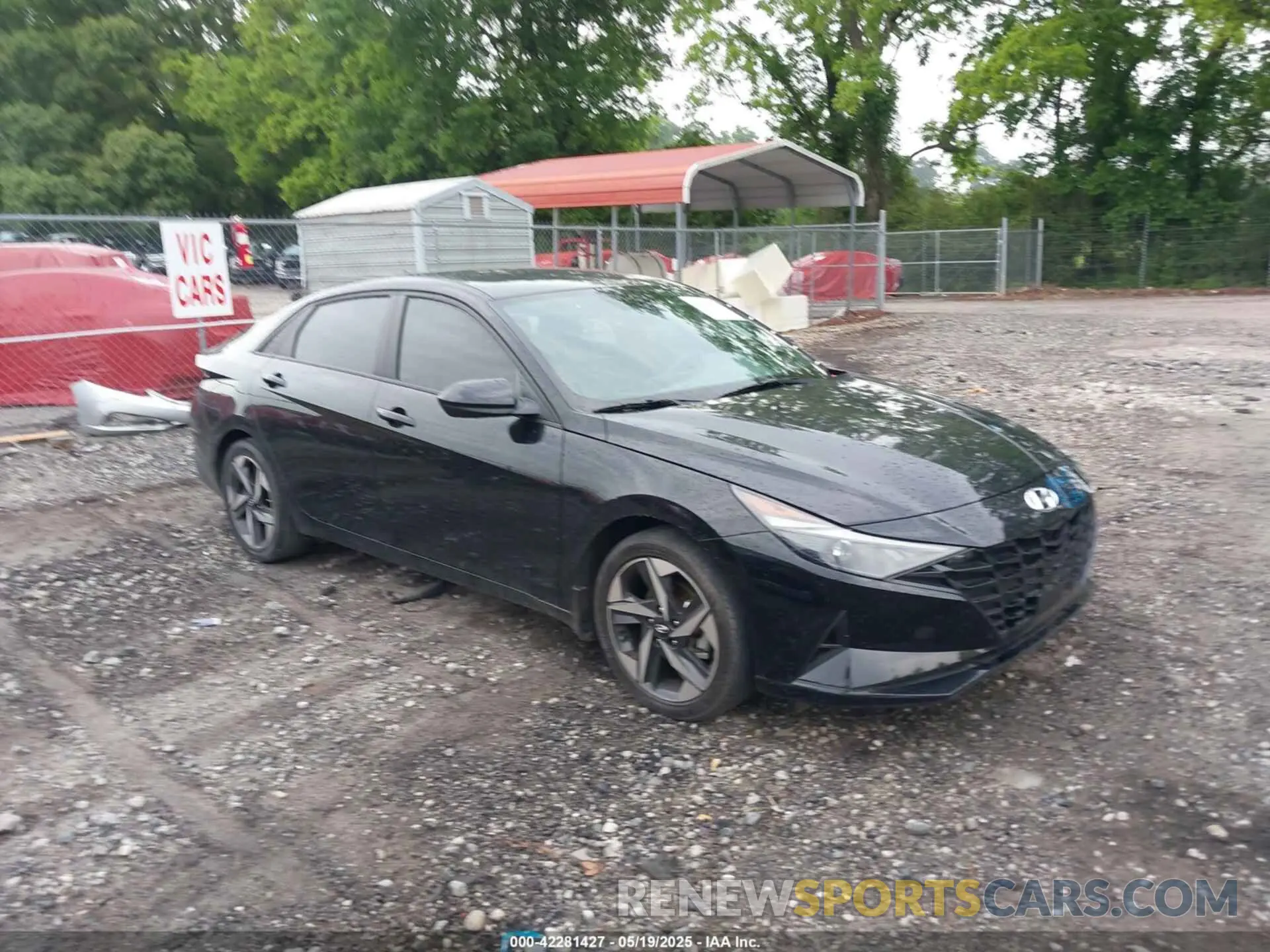1 Photograph of a damaged car KMHLS4AG6PU511334 HYUNDAI ELANTRA 2023