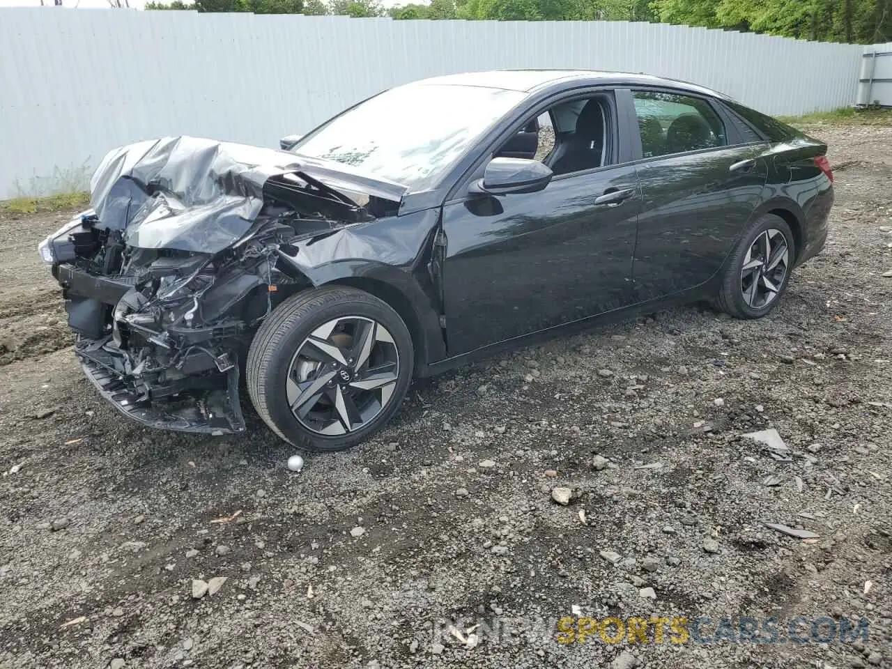 1 Photograph of a damaged car KMHLS4AG6PU528375 HYUNDAI ELANTRA 2023