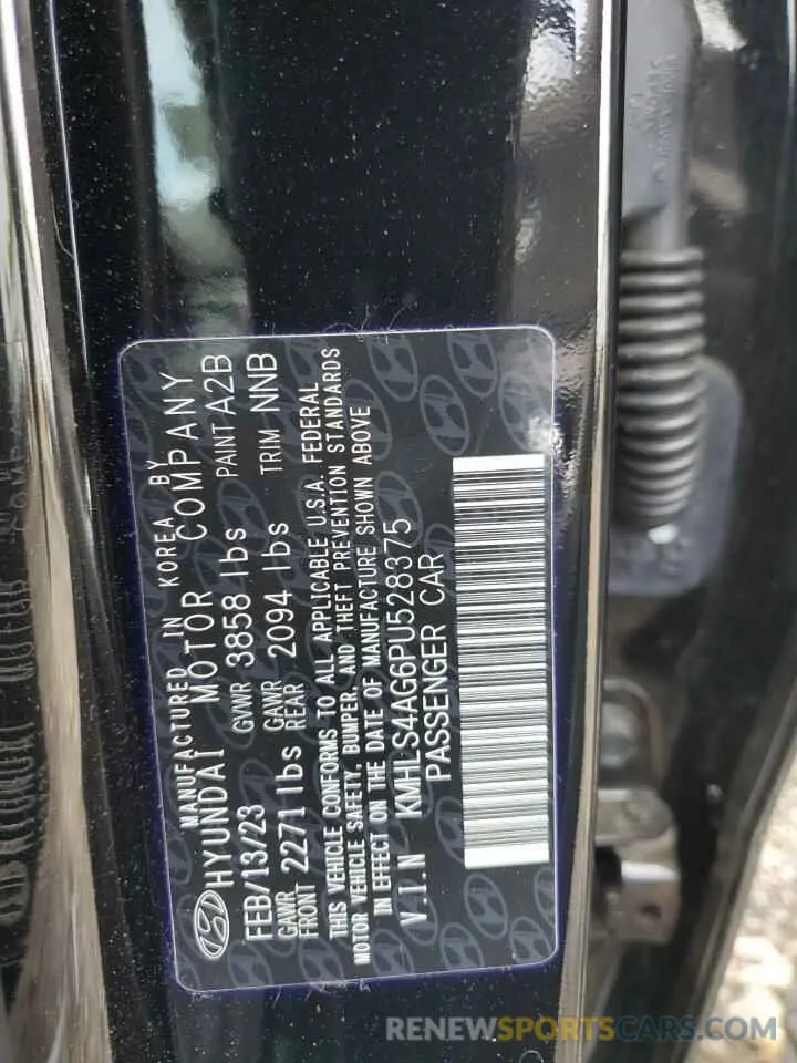 14 Photograph of a damaged car KMHLS4AG6PU528375 HYUNDAI ELANTRA 2023