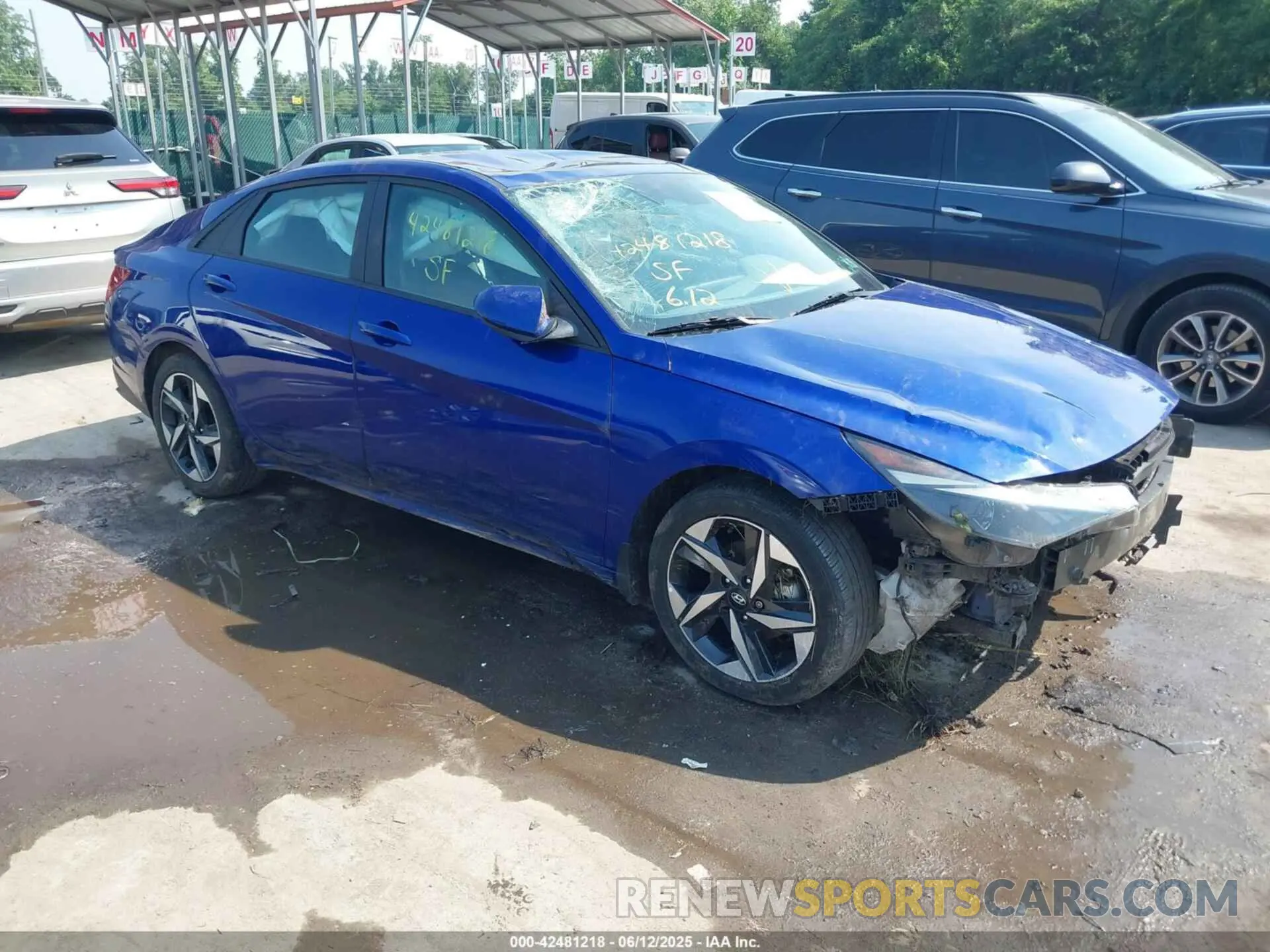 1 Photograph of a damaged car KMHLS4AG6PU528442 HYUNDAI ELANTRA 2023
