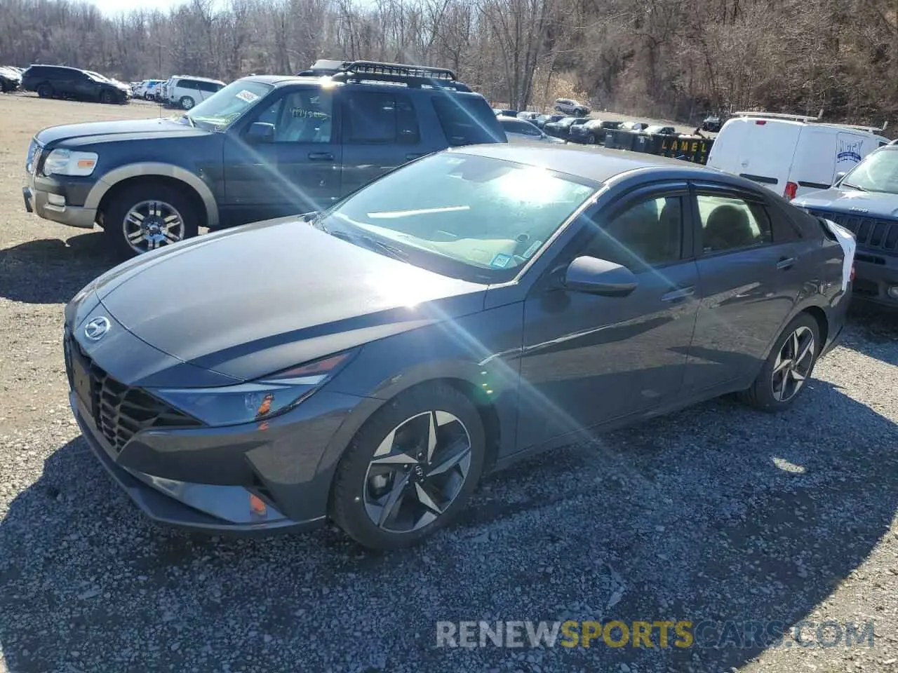 1 Photograph of a damaged car KMHLS4AG6PU572022 HYUNDAI ELANTRA 2023