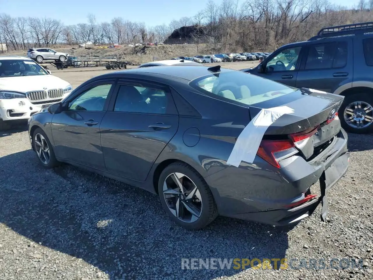 2 Photograph of a damaged car KMHLS4AG6PU572022 HYUNDAI ELANTRA 2023