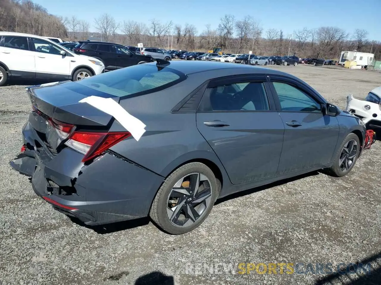 3 Photograph of a damaged car KMHLS4AG6PU572022 HYUNDAI ELANTRA 2023