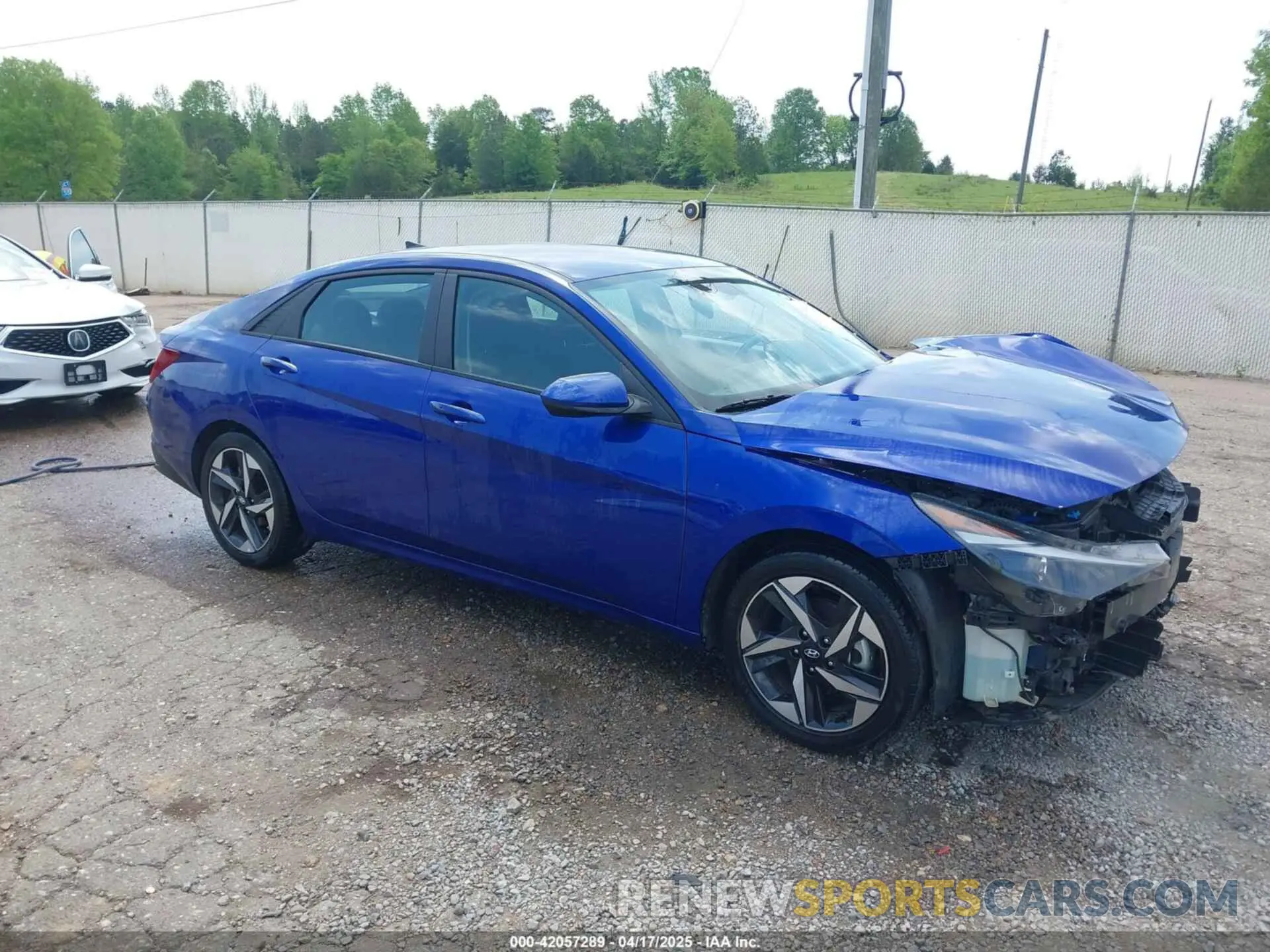1 Photograph of a damaged car KMHLS4AG6PU587782 HYUNDAI ELANTRA 2023