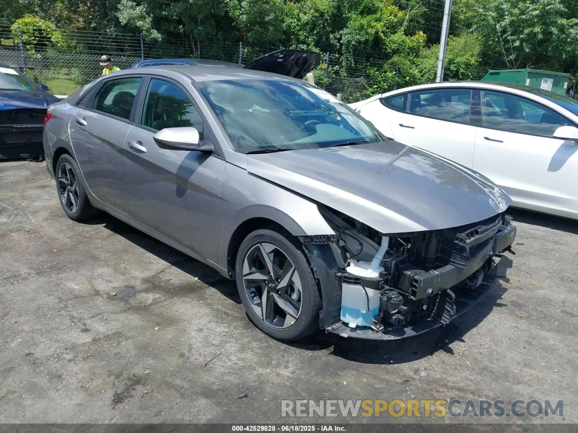 1 Photograph of a damaged car KMHLS4AG6PU592559 HYUNDAI ELANTRA 2023