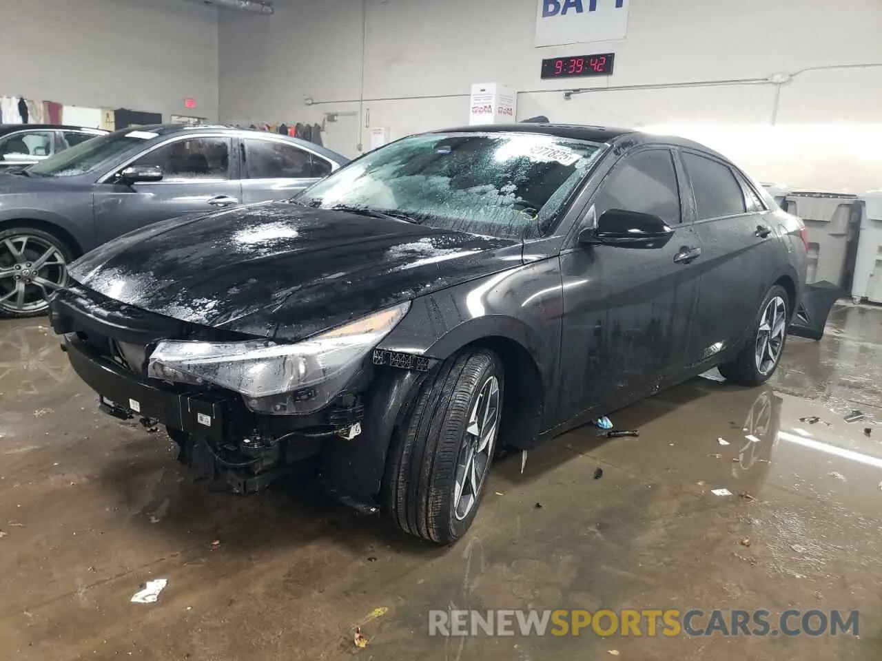 1 Photograph of a damaged car KMHLS4AG6PU609098 HYUNDAI ELANTRA 2023