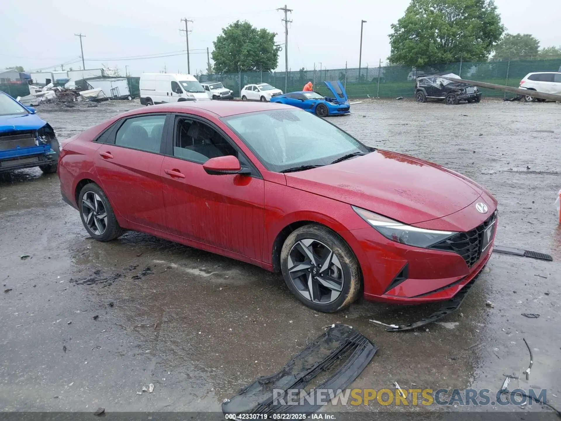1 Photograph of a damaged car KMHLS4AG7PU570506 HYUNDAI ELANTRA 2023