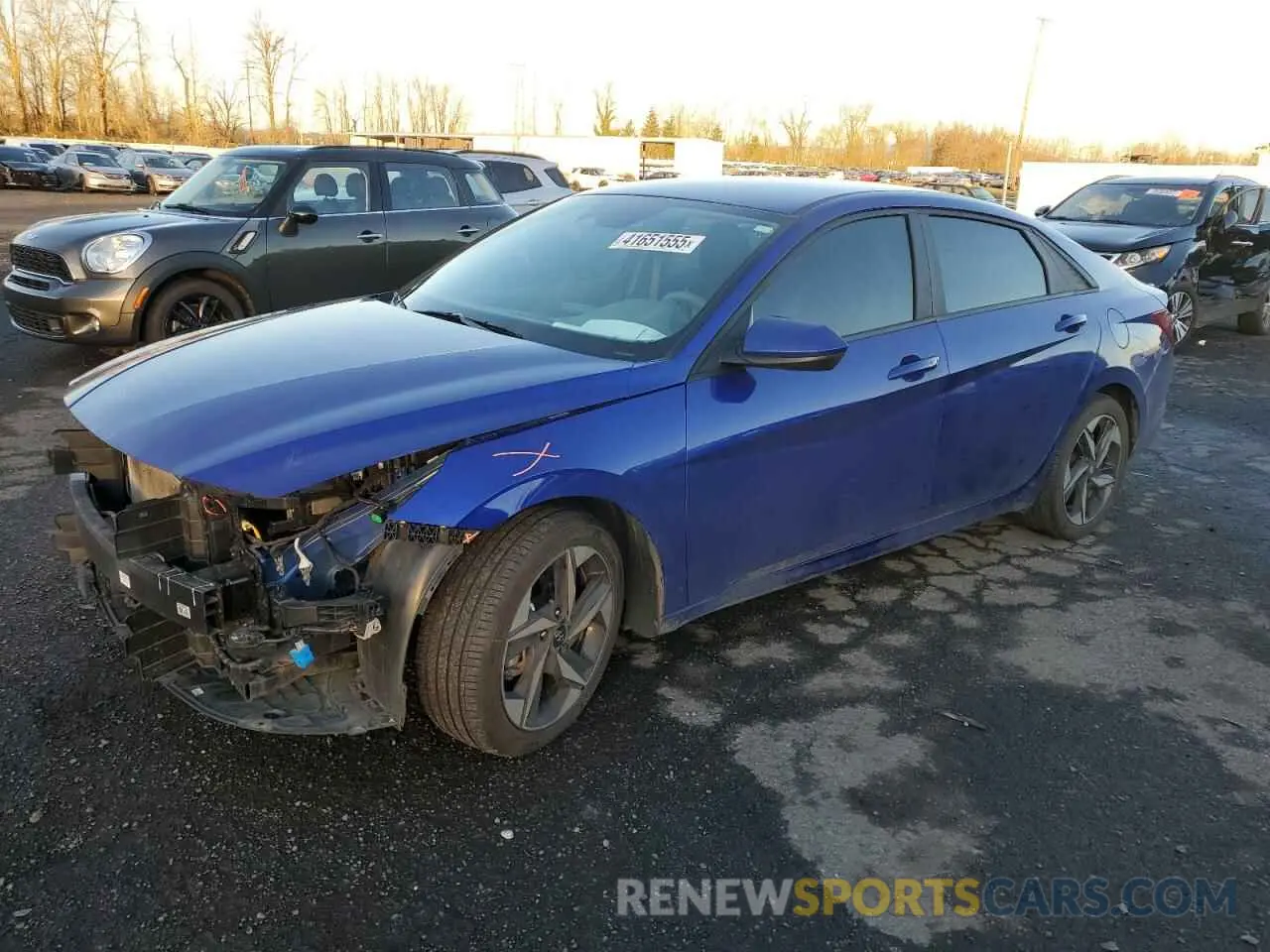 1 Photograph of a damaged car KMHLS4AG8PU470253 HYUNDAI ELANTRA 2023