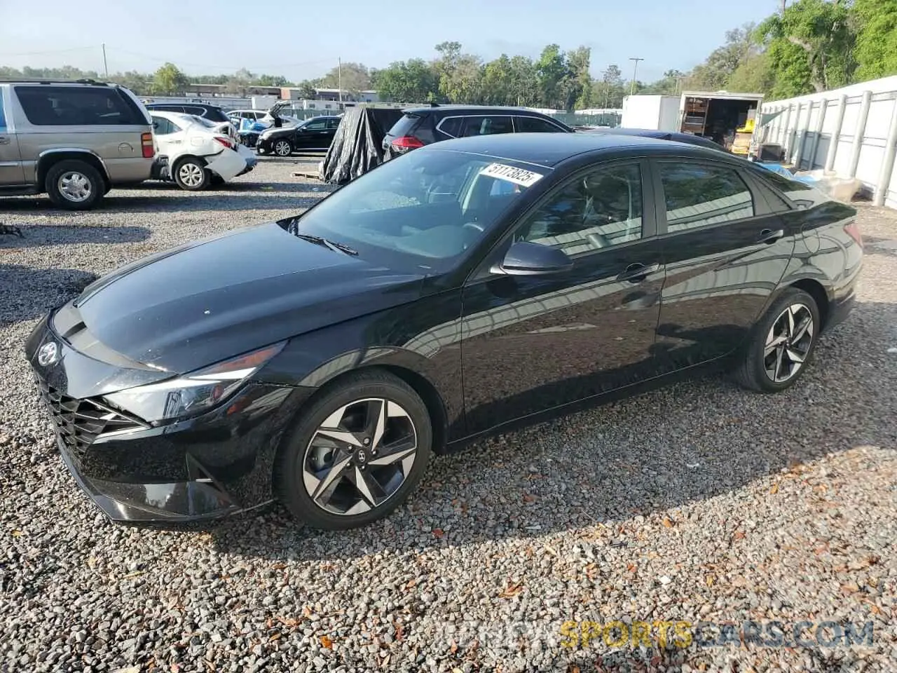 1 Photograph of a damaged car KMHLS4AG8PU554489 HYUNDAI ELANTRA 2023