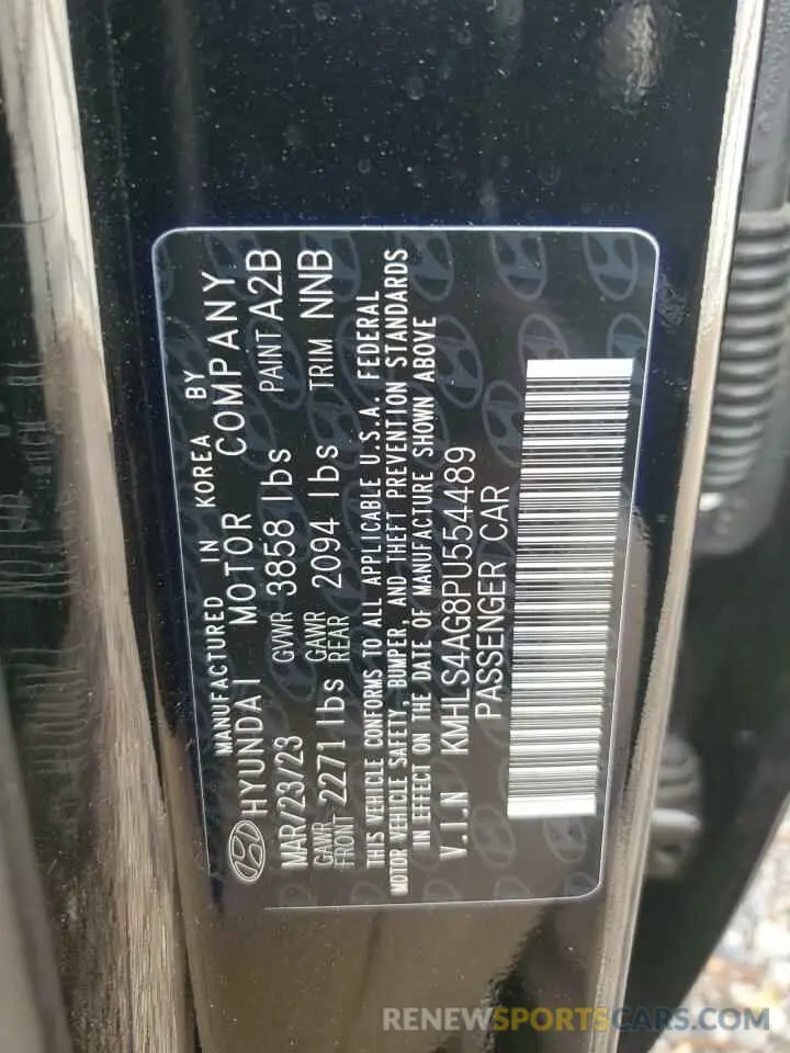 14 Photograph of a damaged car KMHLS4AG8PU554489 HYUNDAI ELANTRA 2023