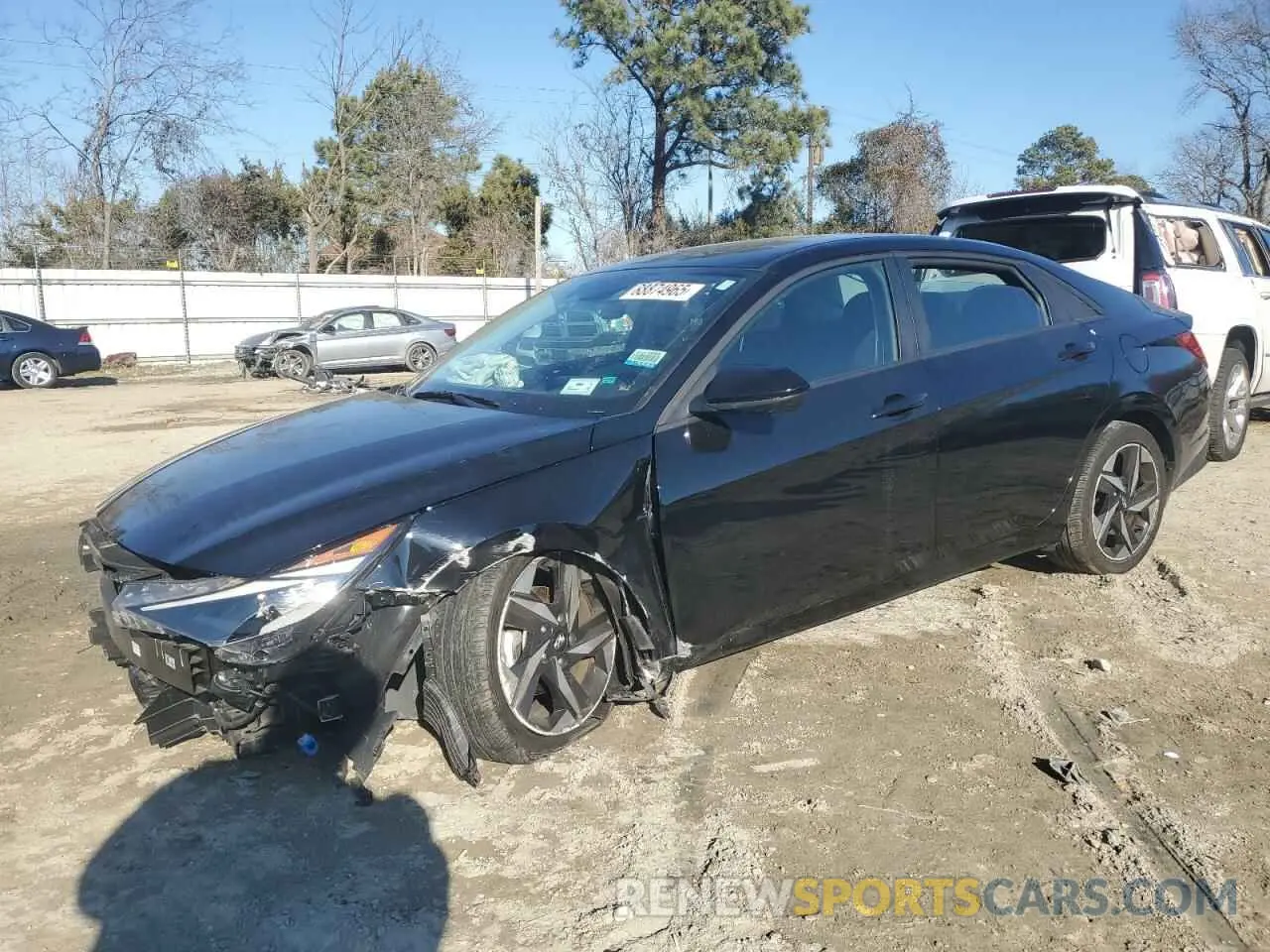 1 Photograph of a damaged car KMHLS4AG9PU408828 HYUNDAI ELANTRA 2023
