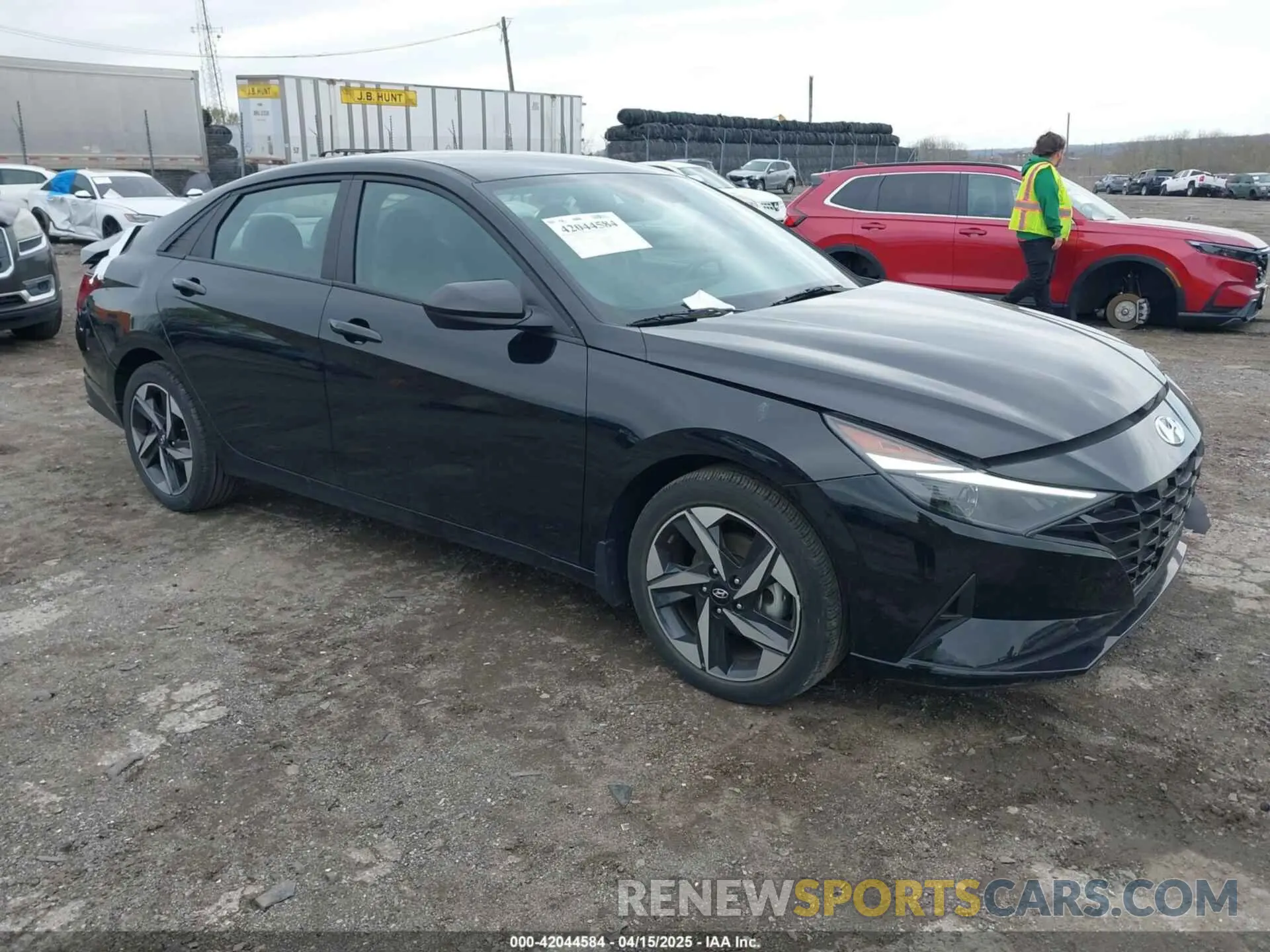 1 Photograph of a damaged car KMHLS4AG9PU428383 HYUNDAI ELANTRA 2023