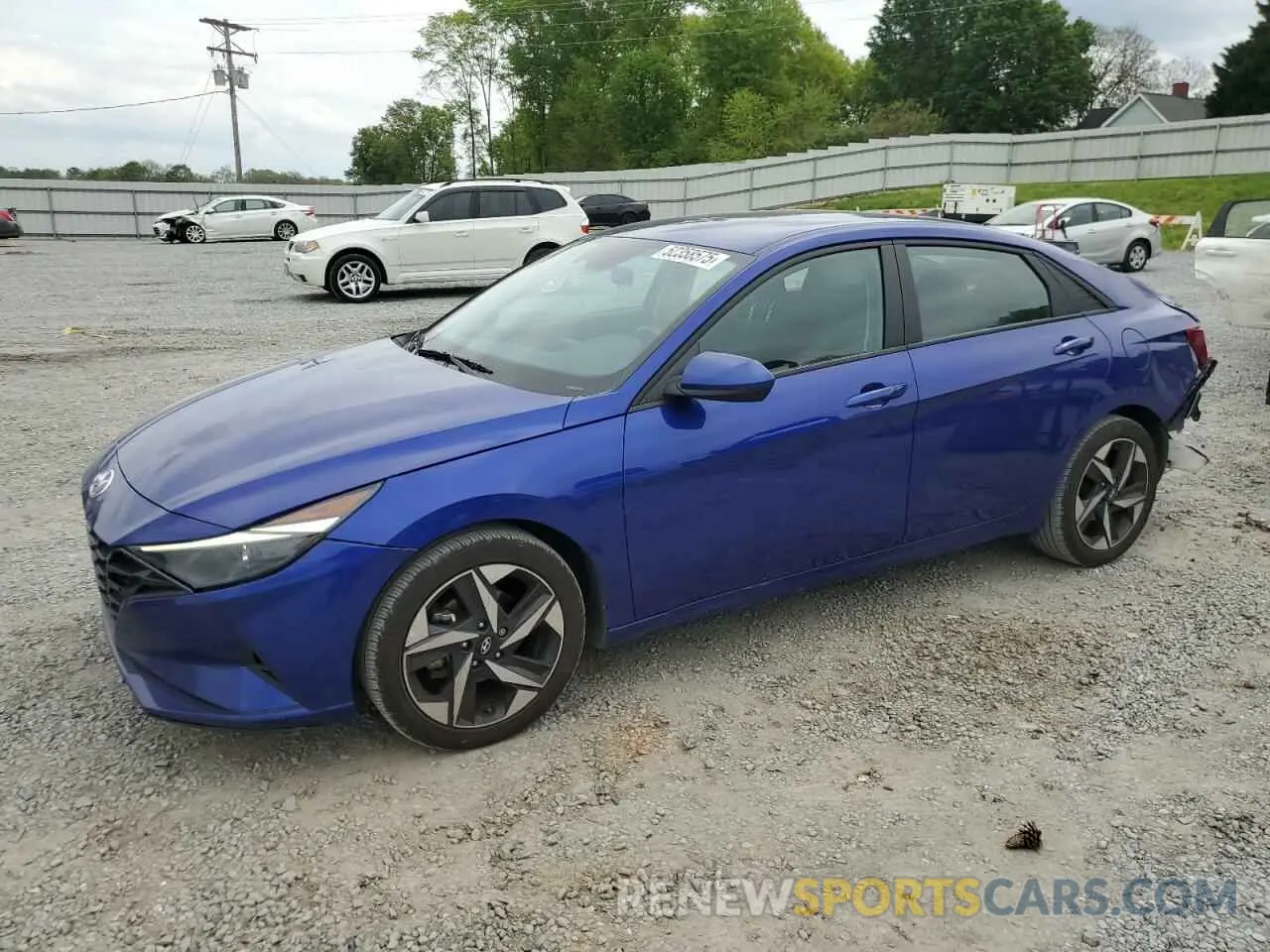 1 Photograph of a damaged car KMHLS4AG9PU483836 HYUNDAI ELANTRA 2023