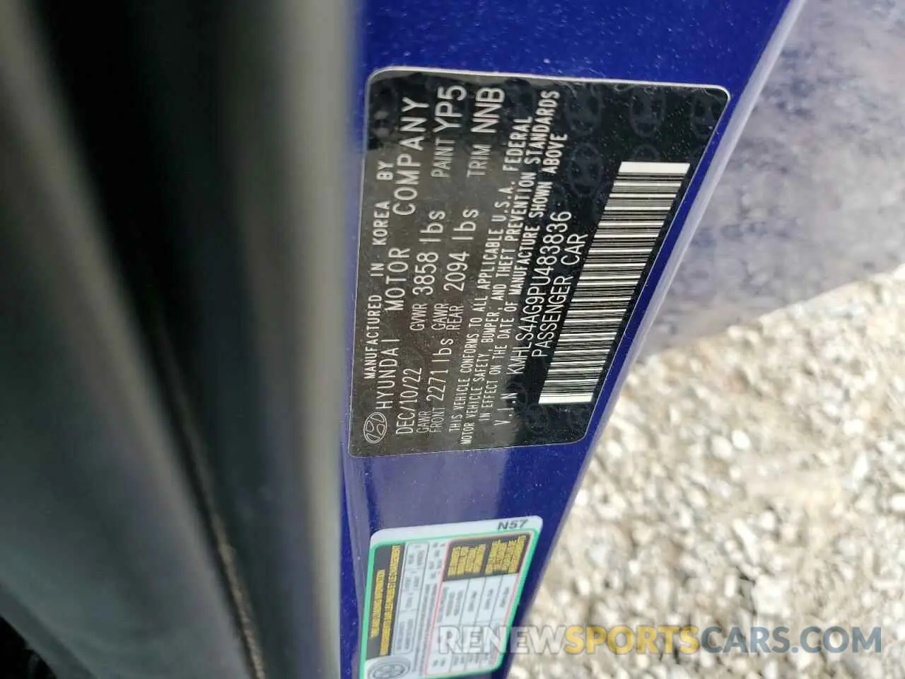 14 Photograph of a damaged car KMHLS4AG9PU483836 HYUNDAI ELANTRA 2023