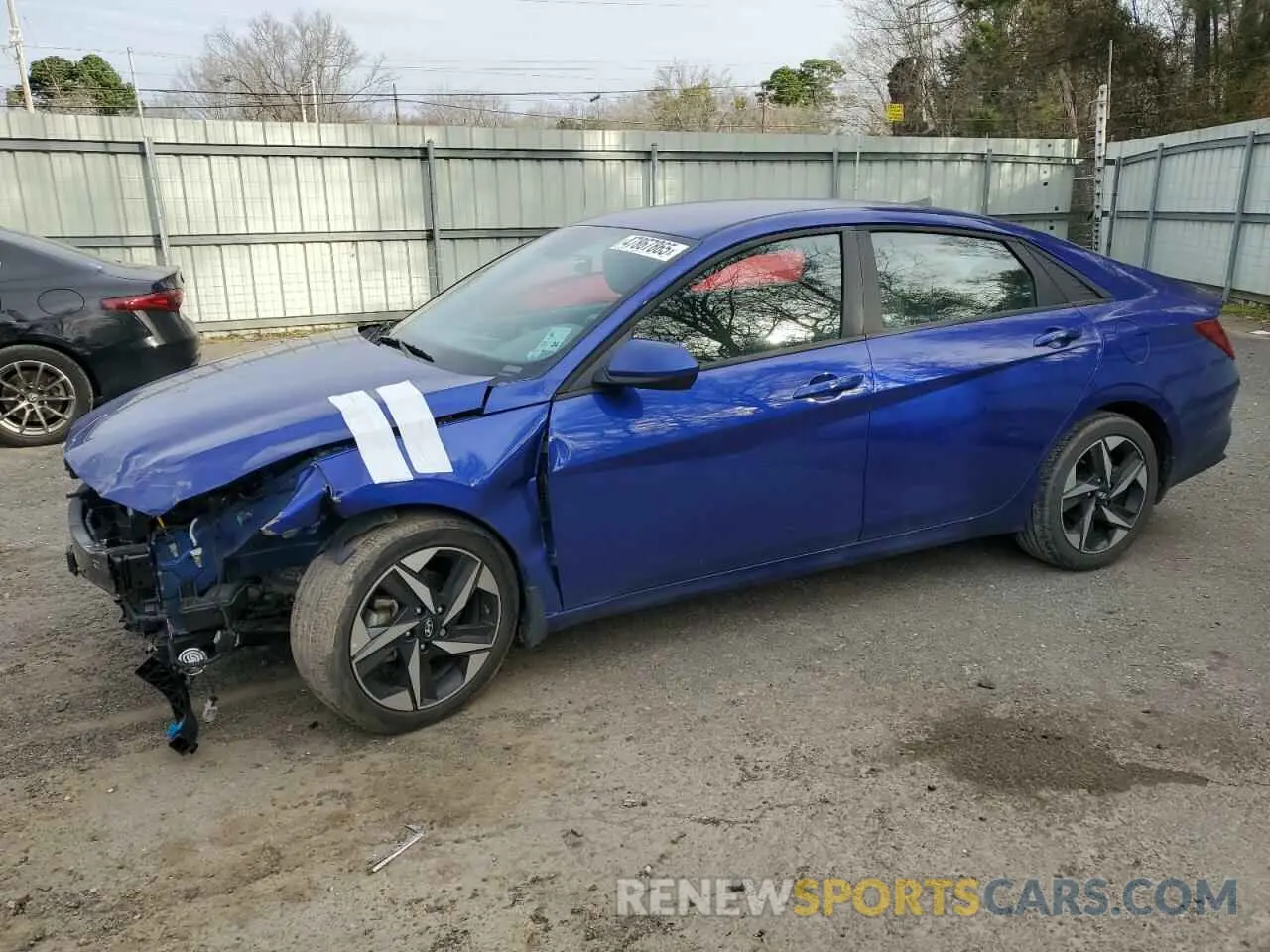 1 Photograph of a damaged car KMHLS4AG9PU555411 HYUNDAI ELANTRA 2023