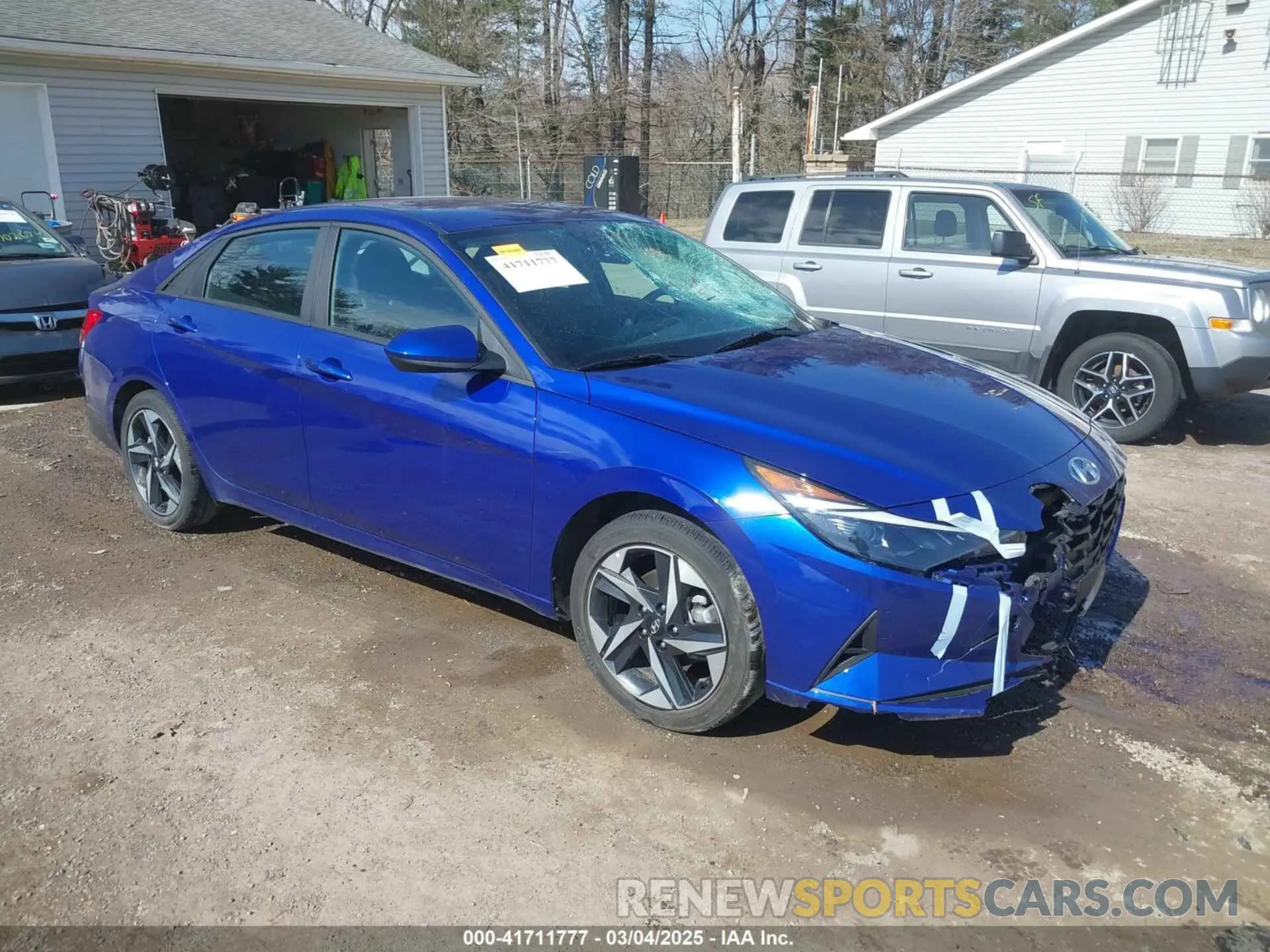 1 Photograph of a damaged car KMHLS4AG9PU569759 HYUNDAI ELANTRA 2023