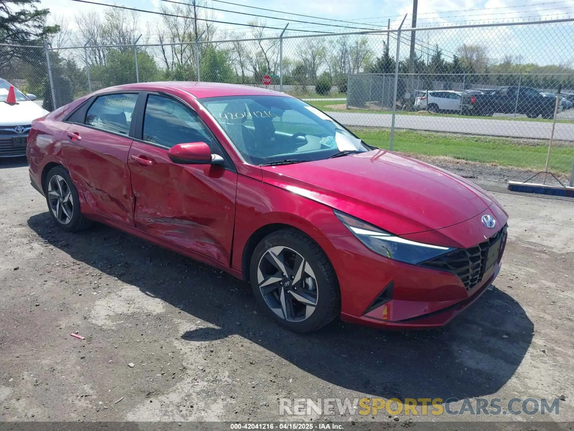 1 Photograph of a damaged car KMHLS4AG9PU614683 HYUNDAI ELANTRA 2023