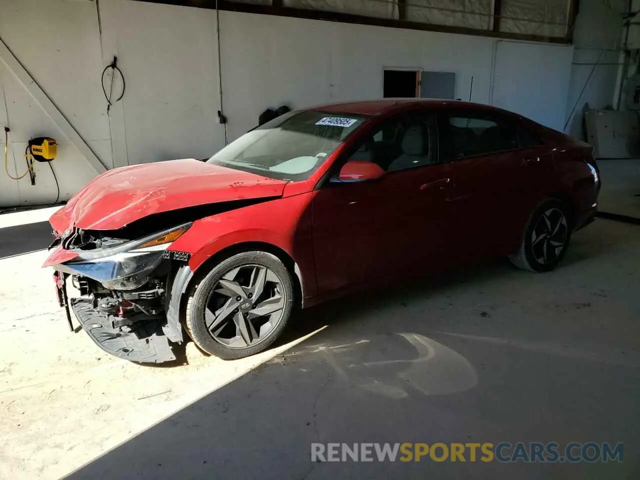 1 Photograph of a damaged car KMHLS4AGXPU387634 HYUNDAI ELANTRA 2023