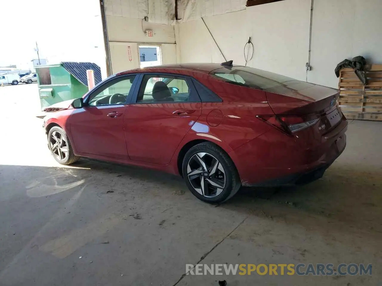 2 Photograph of a damaged car KMHLS4AGXPU387634 HYUNDAI ELANTRA 2023