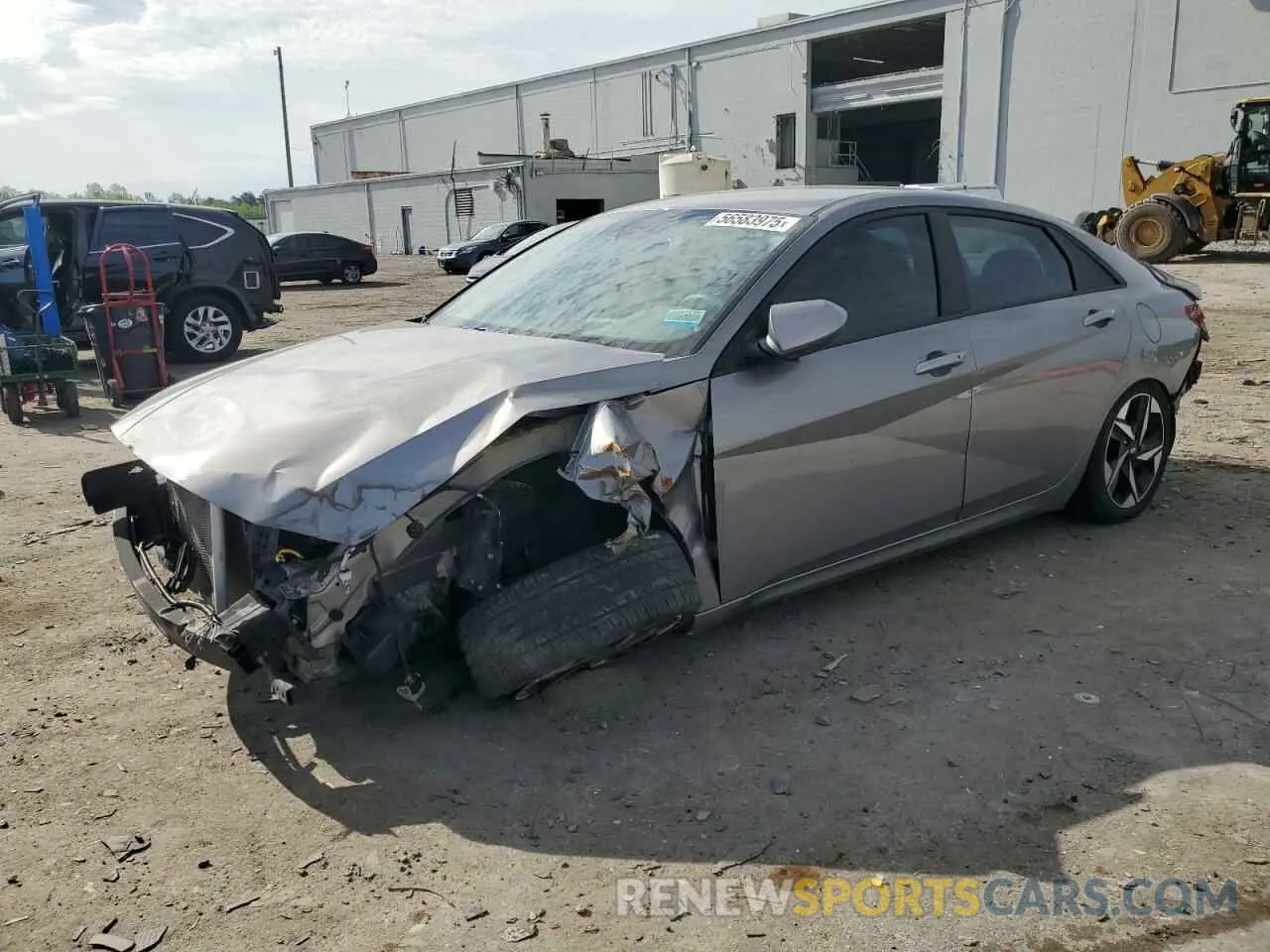 1 Photograph of a damaged car KMHLS4AGXPU508632 HYUNDAI ELANTRA 2023