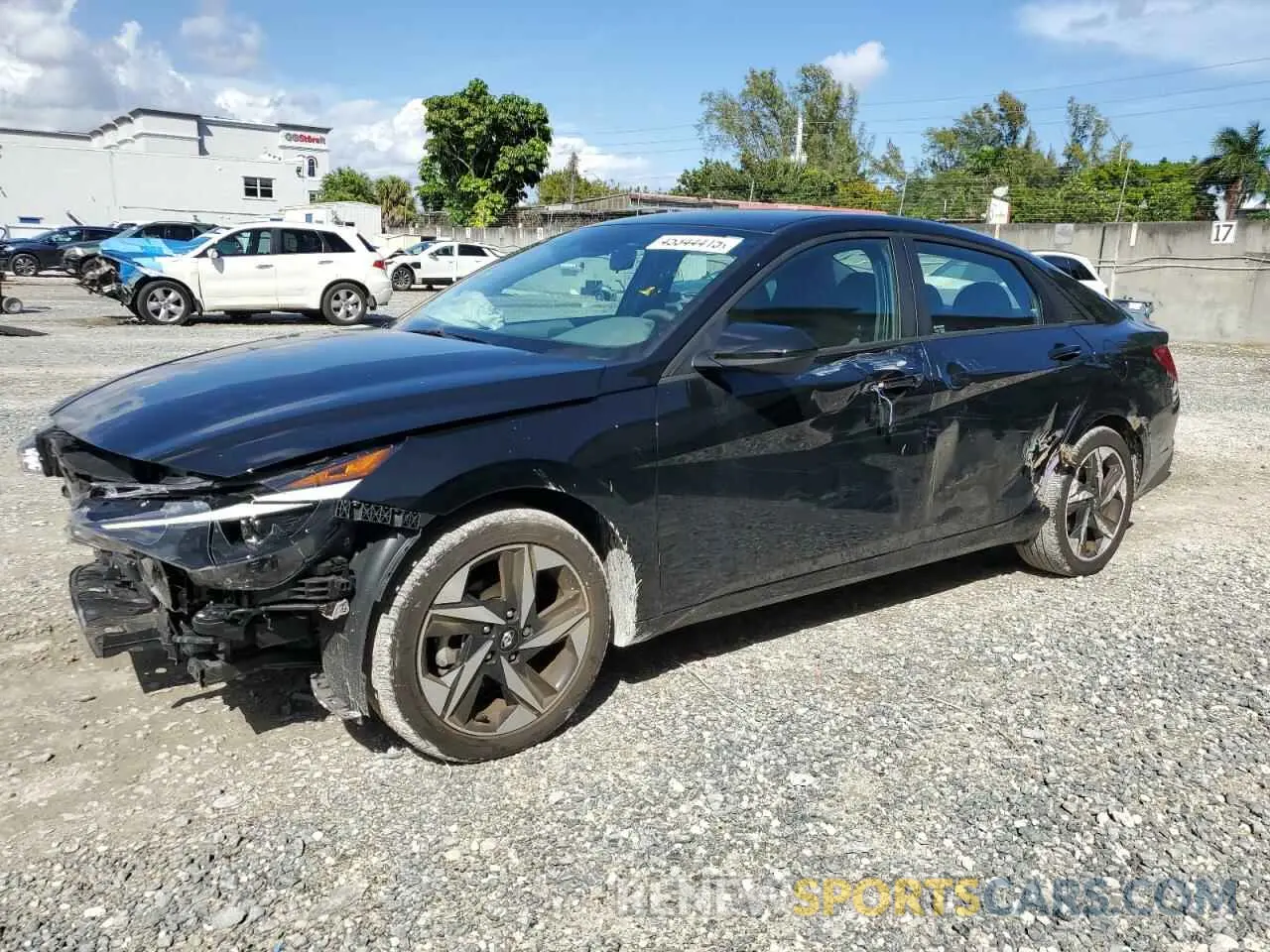1 Photograph of a damaged car KMHLS4AGXPU552422 HYUNDAI ELANTRA 2023