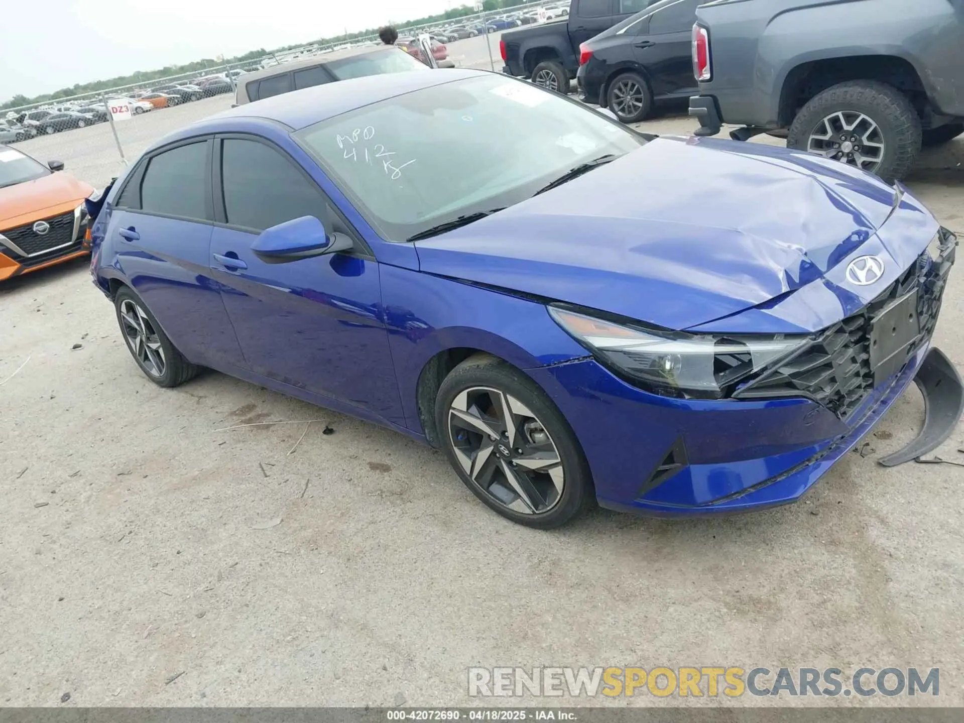 1 Photograph of a damaged car KMHLS4AGXPU564831 HYUNDAI ELANTRA 2023