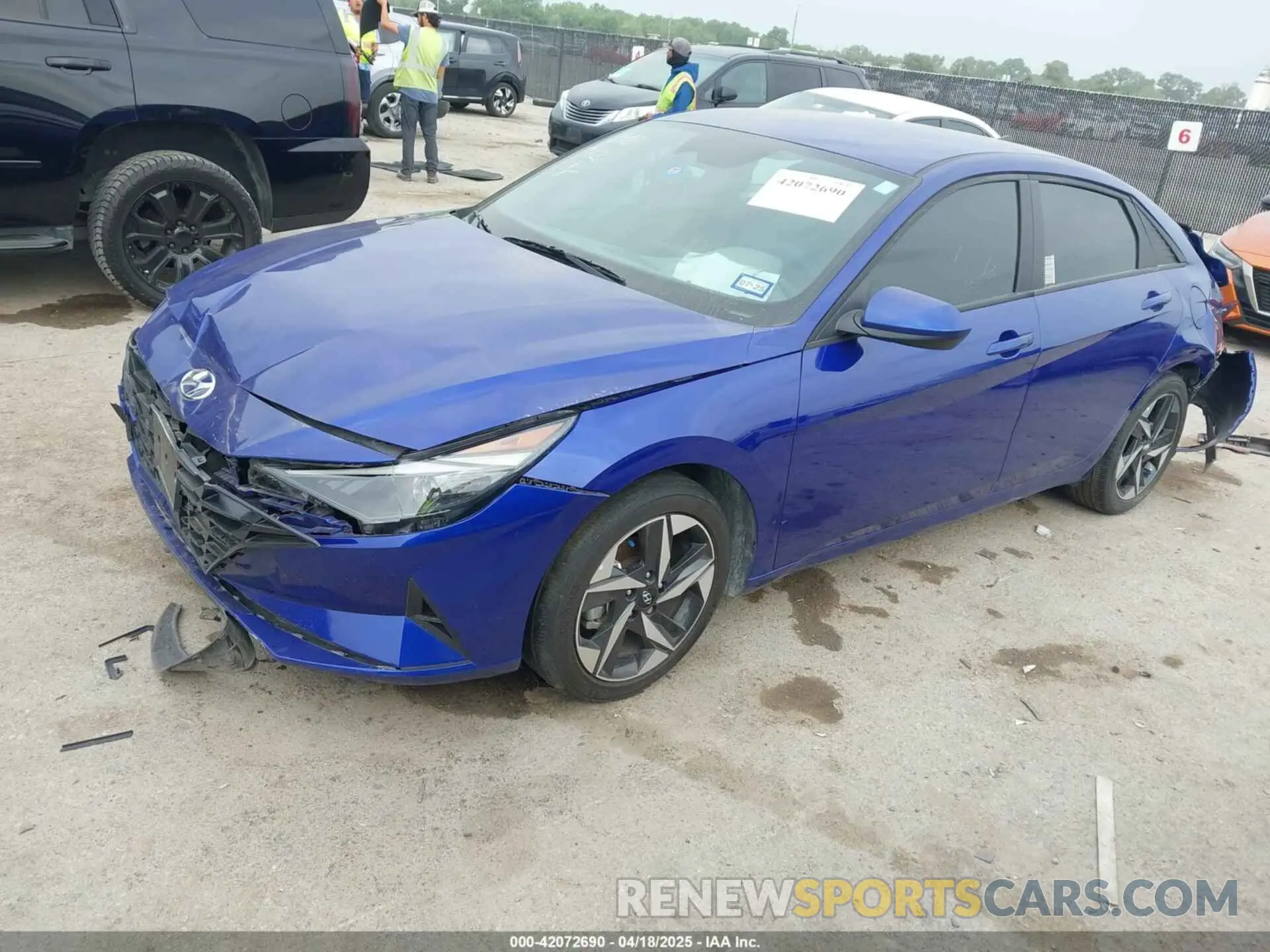 2 Photograph of a damaged car KMHLS4AGXPU564831 HYUNDAI ELANTRA 2023