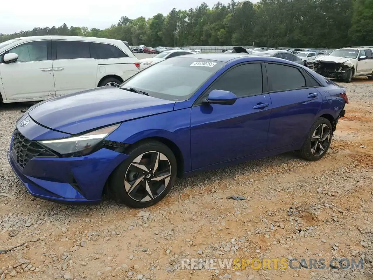 1 Photograph of a damaged car KMHLS4AGXPU568927 HYUNDAI ELANTRA 2023