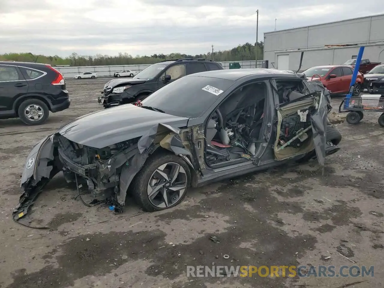 1 Photograph of a damaged car KMHLS4AGXPU577143 HYUNDAI ELANTRA 2023