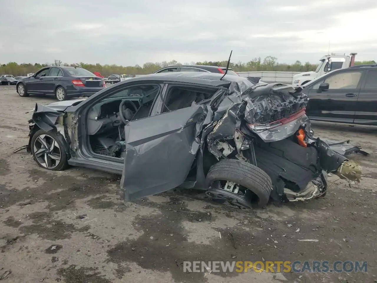 2 Photograph of a damaged car KMHLS4AGXPU577143 HYUNDAI ELANTRA 2023