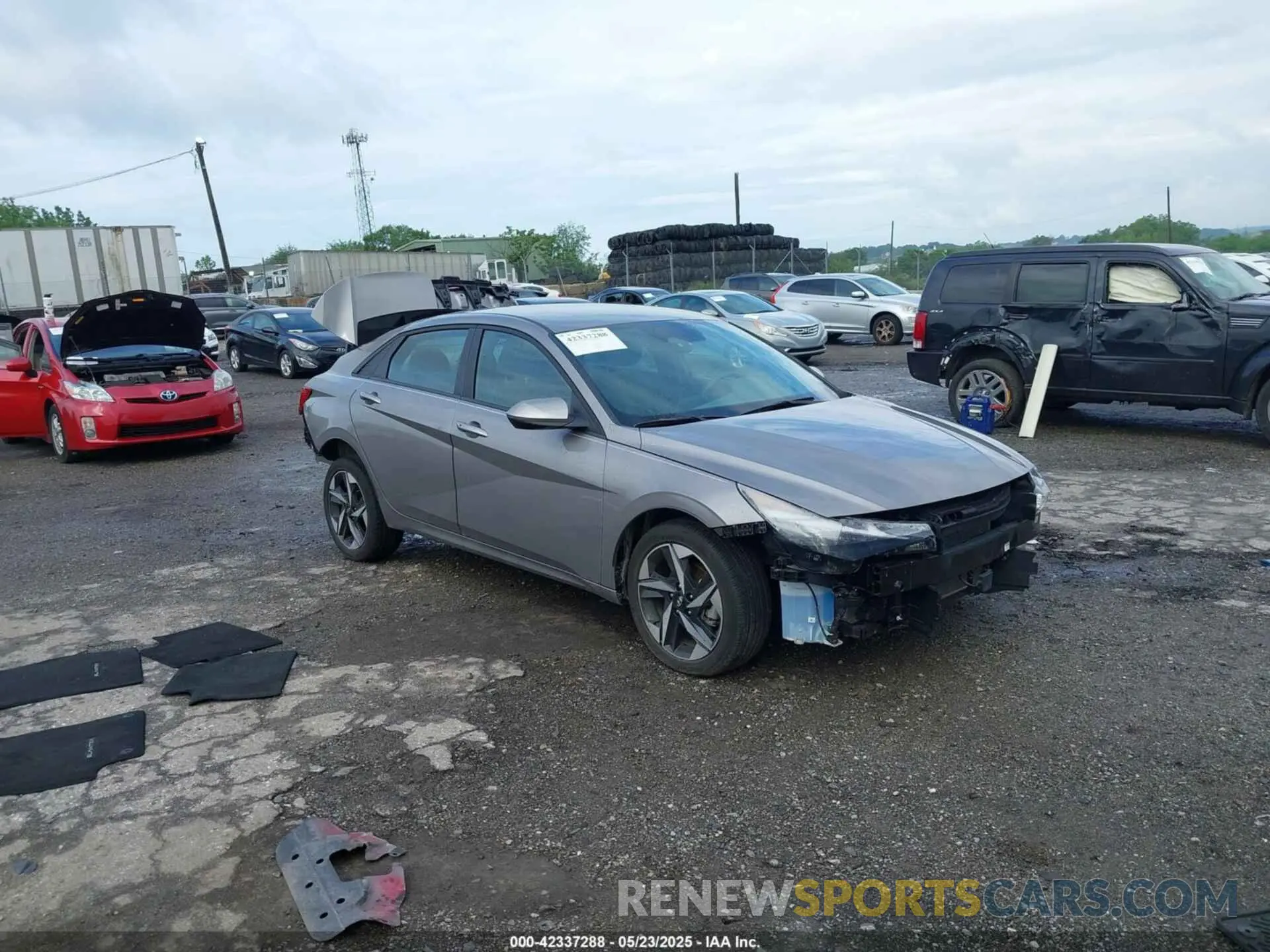 1 Photograph of a damaged car KMHLS4AGXPU611730 HYUNDAI ELANTRA 2023