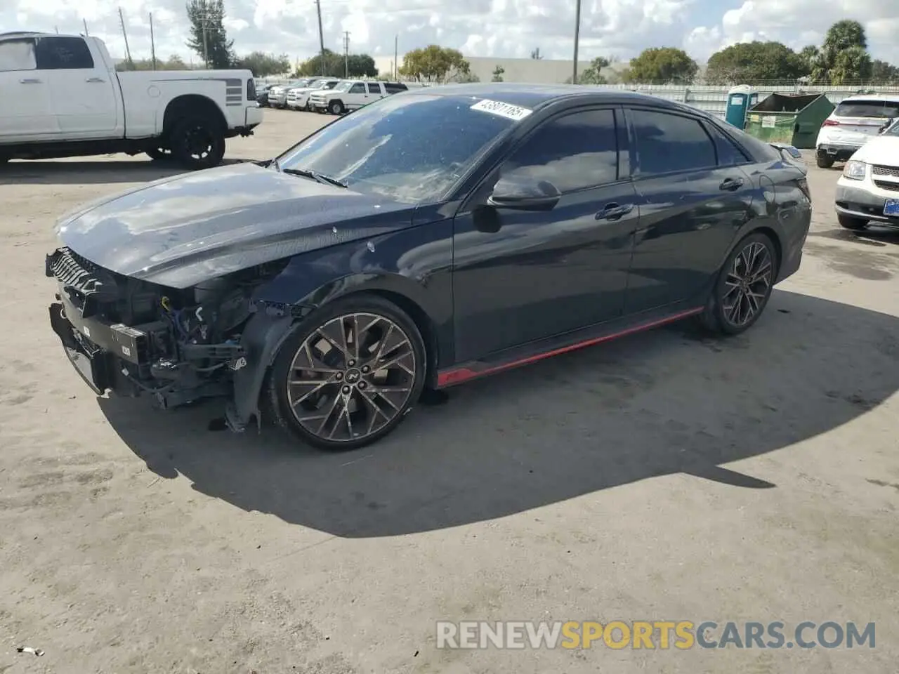 1 Photograph of a damaged car KMHLW4AK4PU016414 HYUNDAI ELANTRA 2023