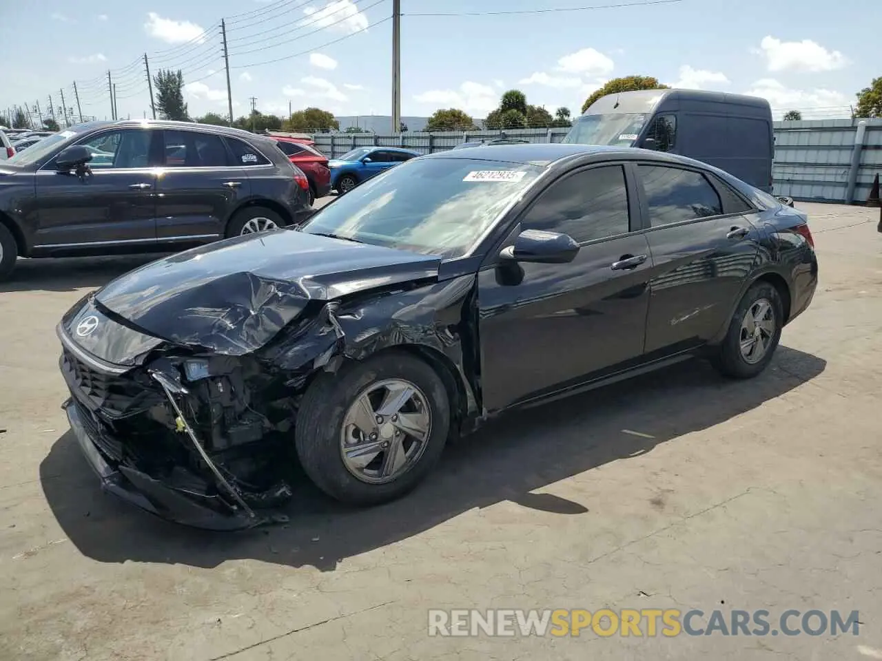 1 Photograph of a damaged car KMHLL4DG2RU722560 HYUNDAI ELANTRA 2024
