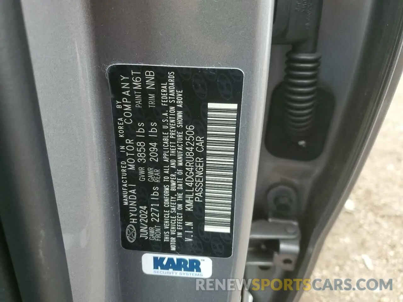 13 Photograph of a damaged car KMHLL4DG4RU842506 HYUNDAI ELANTRA 2024