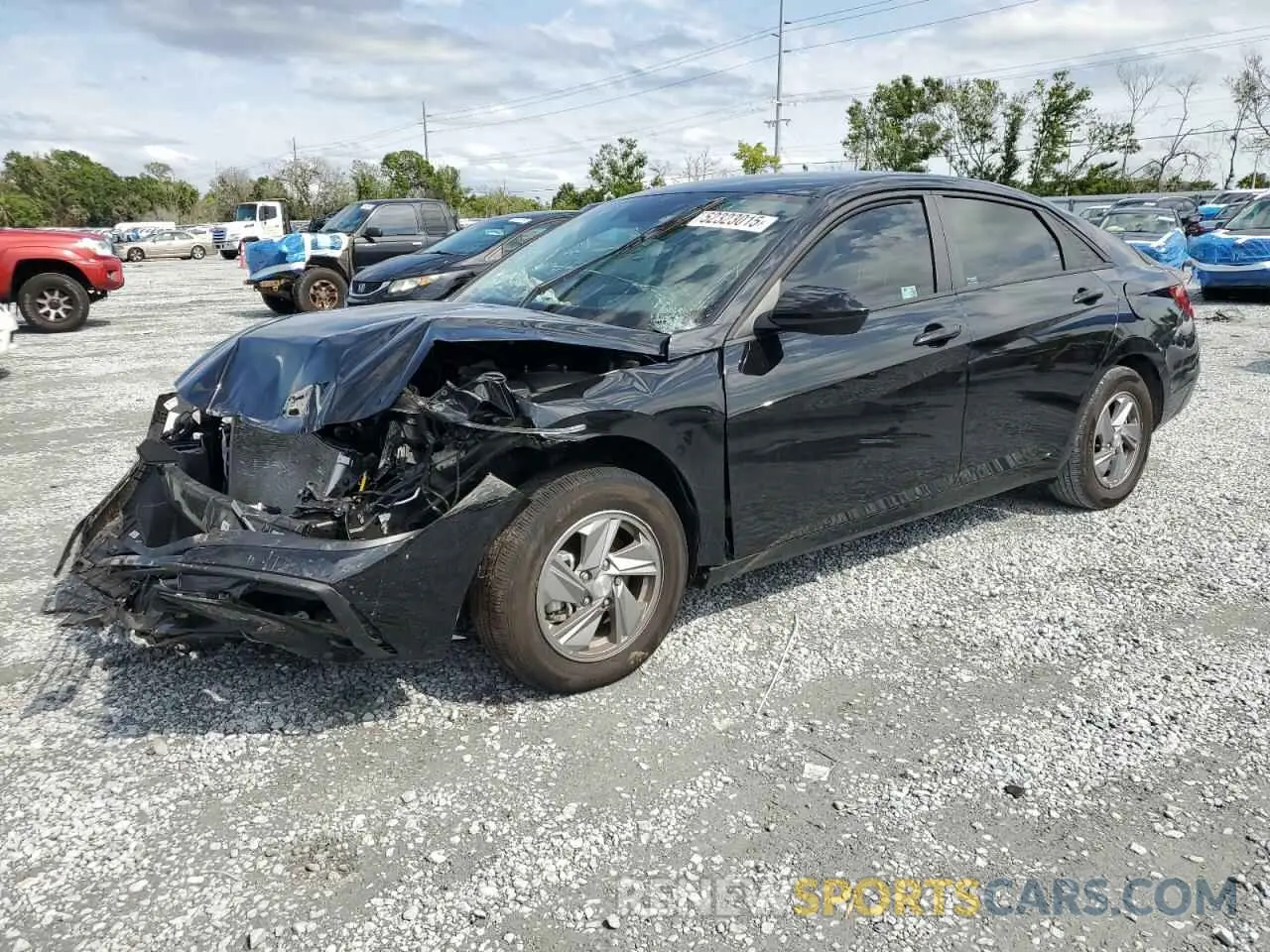 1 Photograph of a damaged car KMHLL4DG7RU800444 HYUNDAI ELANTRA 2024