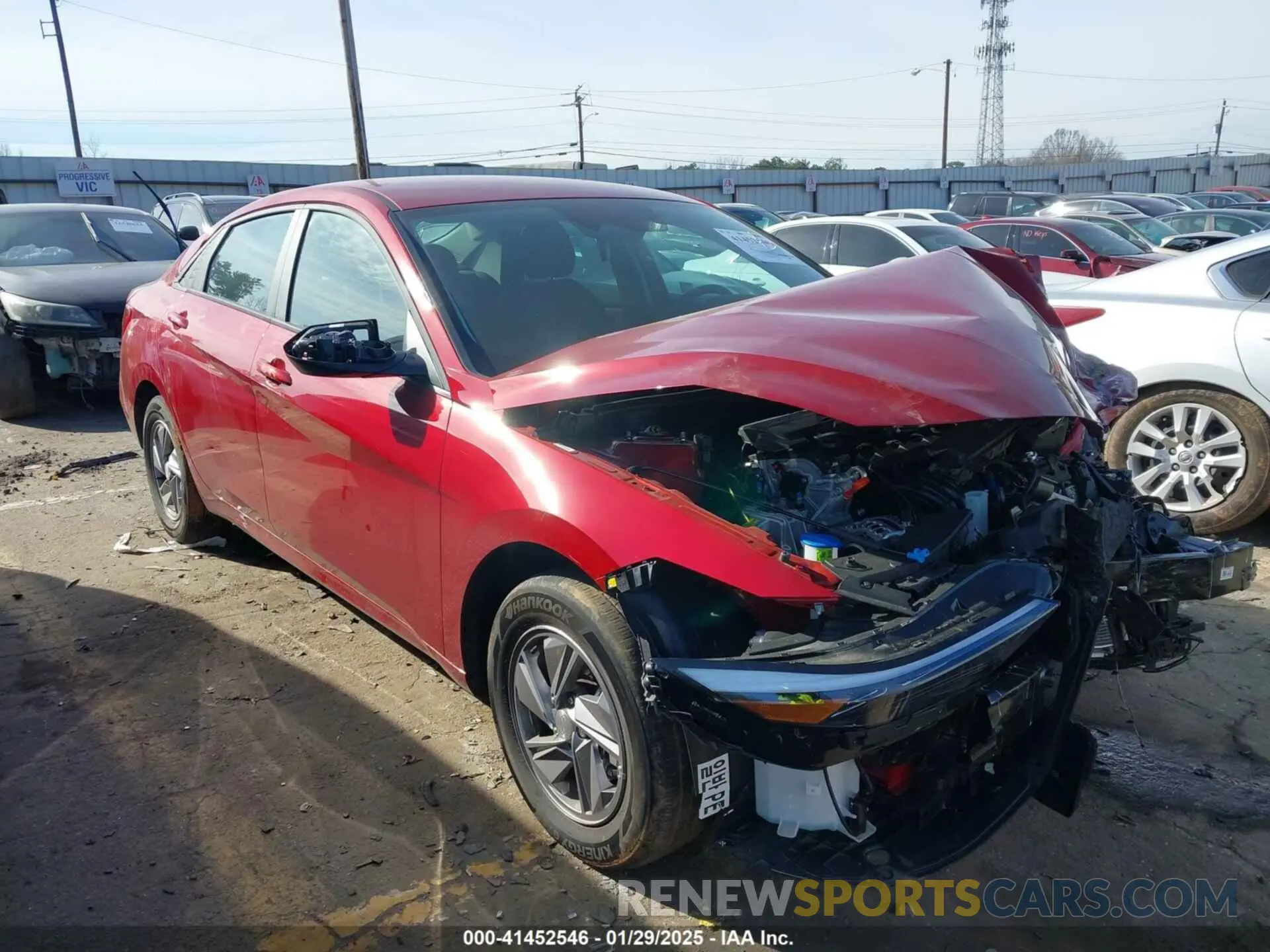 1 Photograph of a damaged car KMHLL4DGXRU830666 HYUNDAI ELANTRA 2024