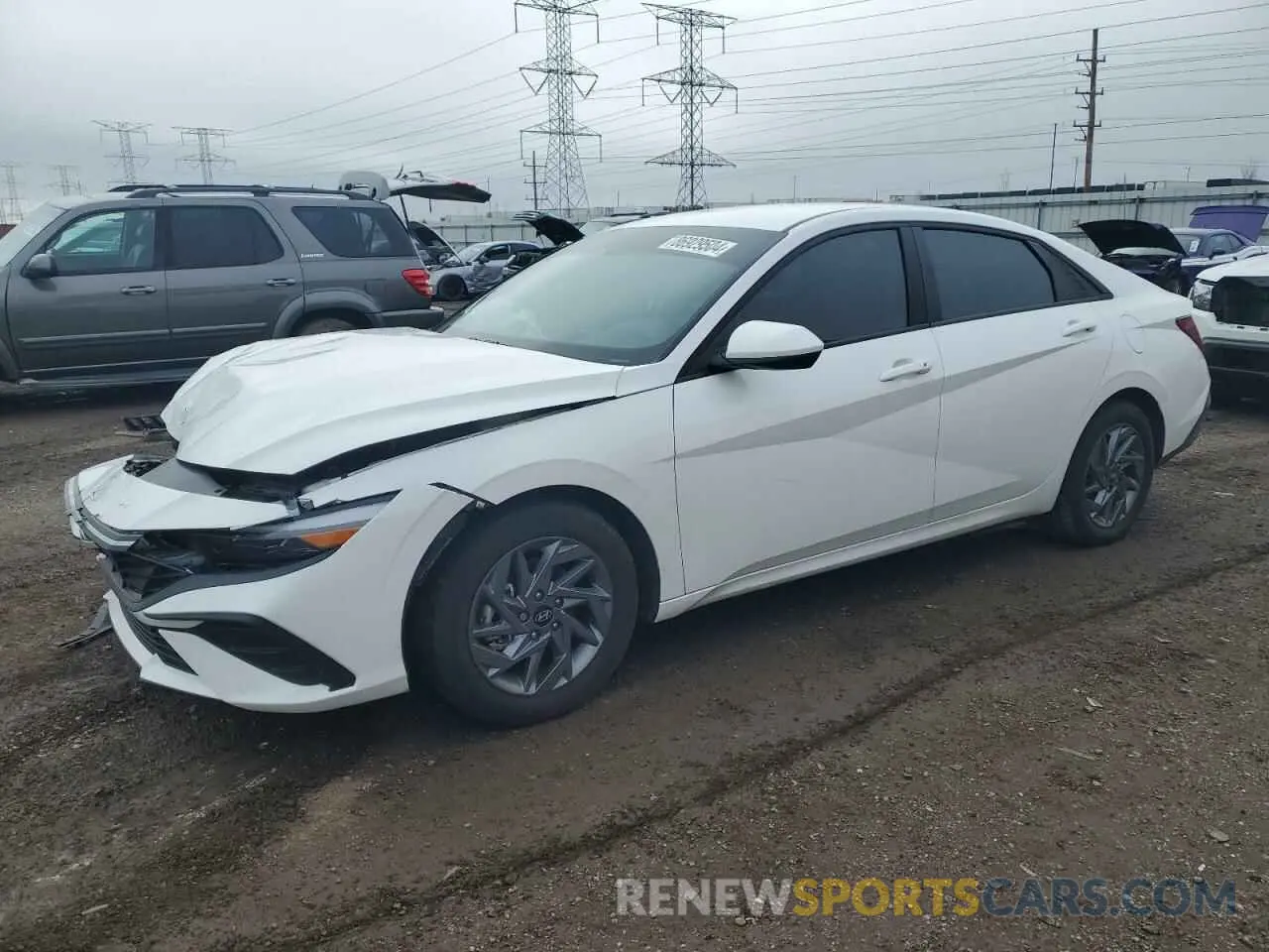 1 Photograph of a damaged car KMHLM4DG0RU643370 HYUNDAI ELANTRA 2024
