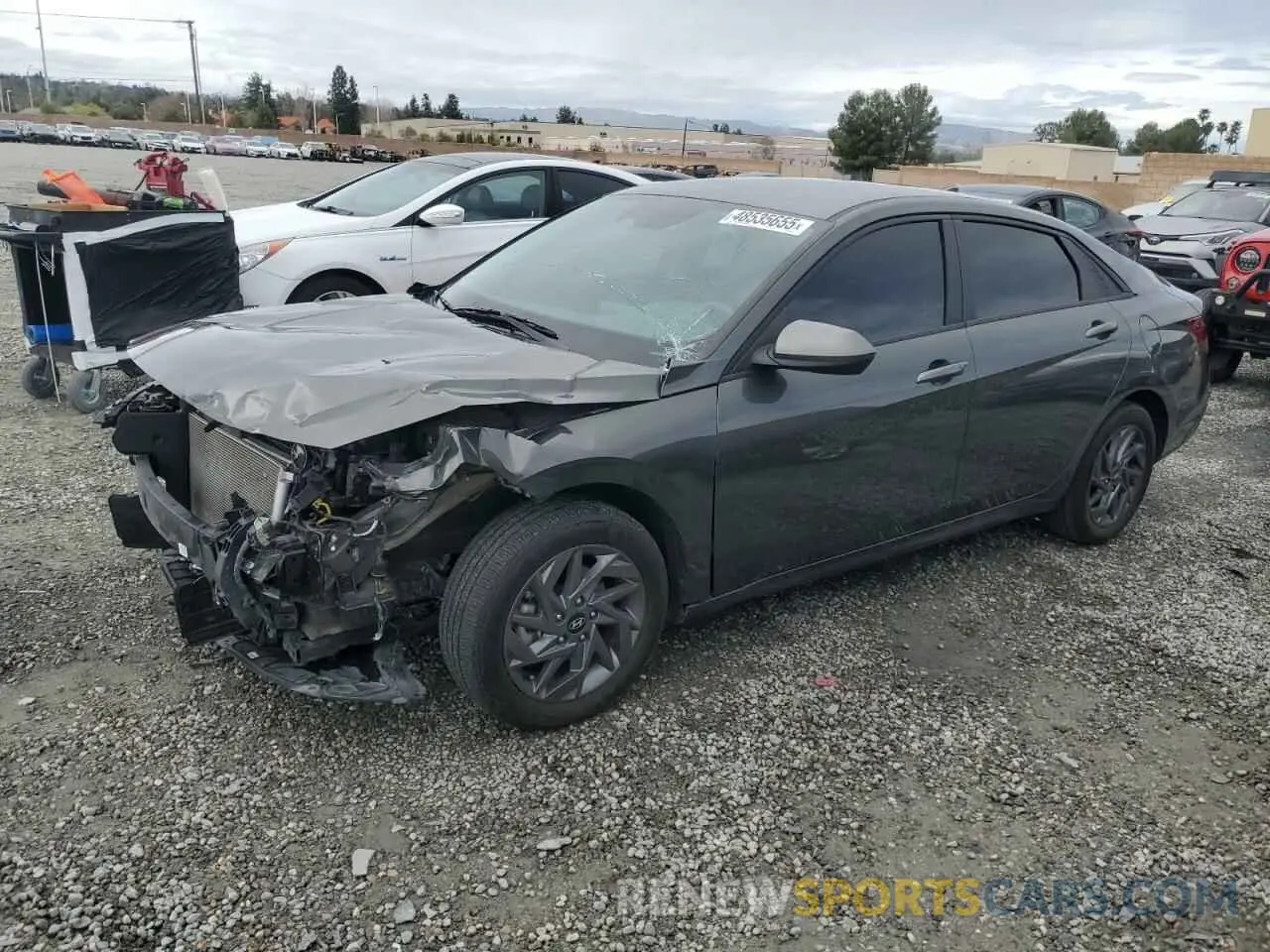 1 Photograph of a damaged car KMHLM4DG0RU666499 HYUNDAI ELANTRA 2024