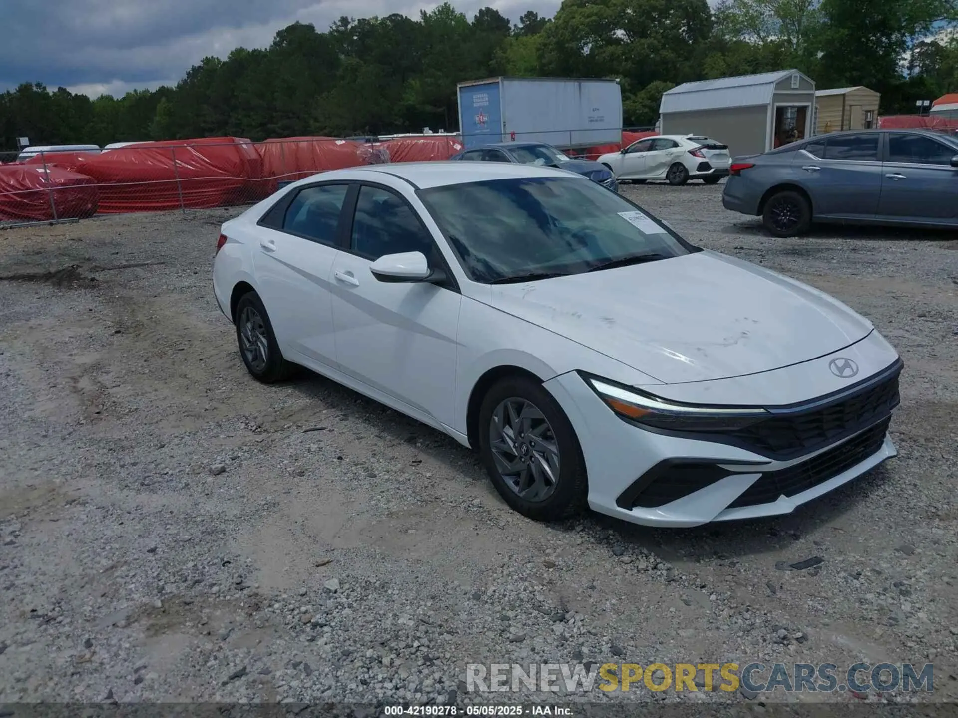 1 Photograph of a damaged car KMHLM4DG0RU672240 HYUNDAI ELANTRA 2024