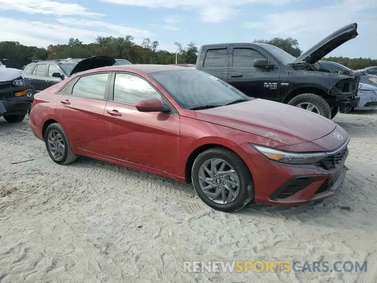 4 Photograph of a damaged car KMHLM4DG0RU683299 HYUNDAI ELANTRA 2024